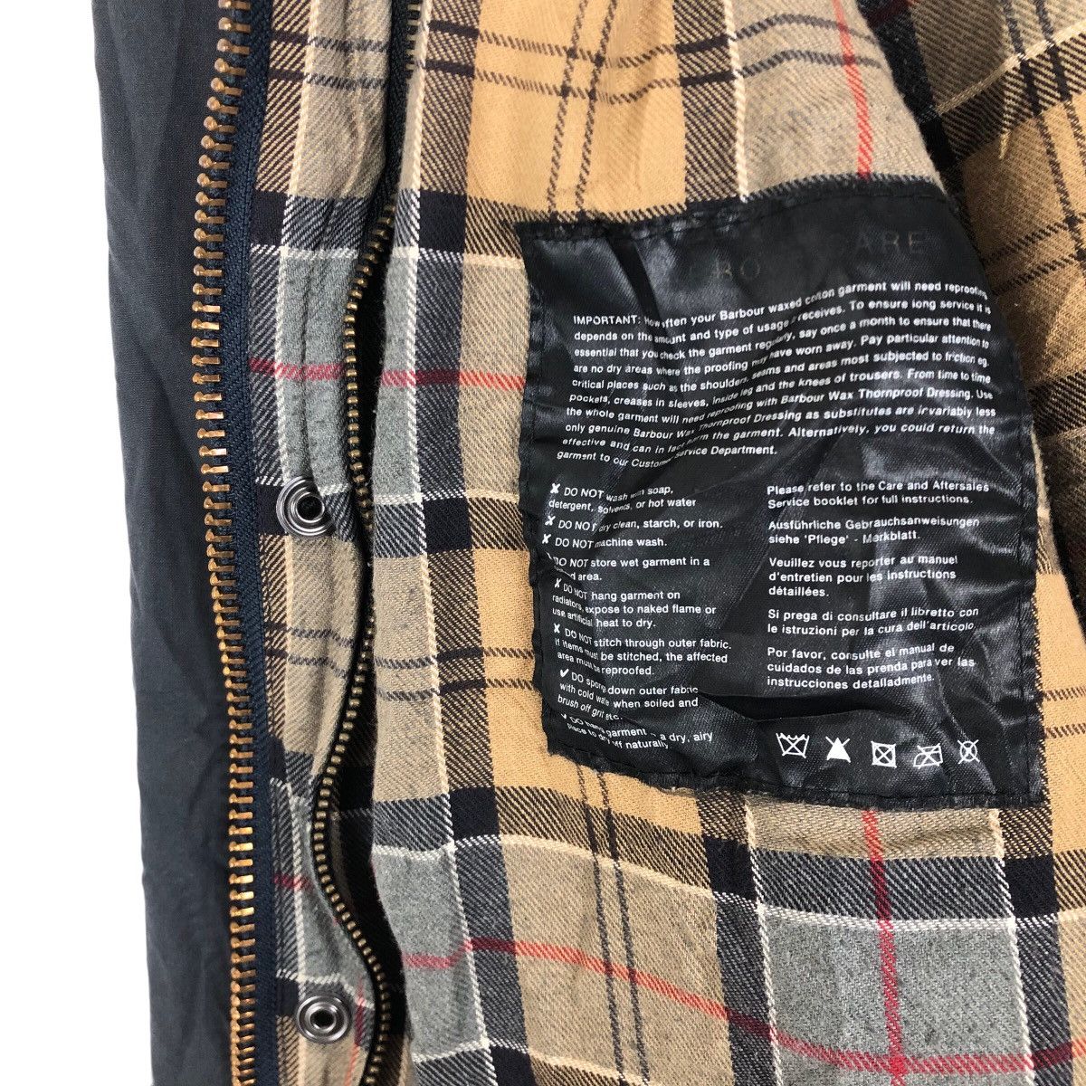 Barbour Vintage Barbour Beaufort Waxed Cotton Light Jacket Size US L / EU 52-54 / 3 - 12 Thumbnail
