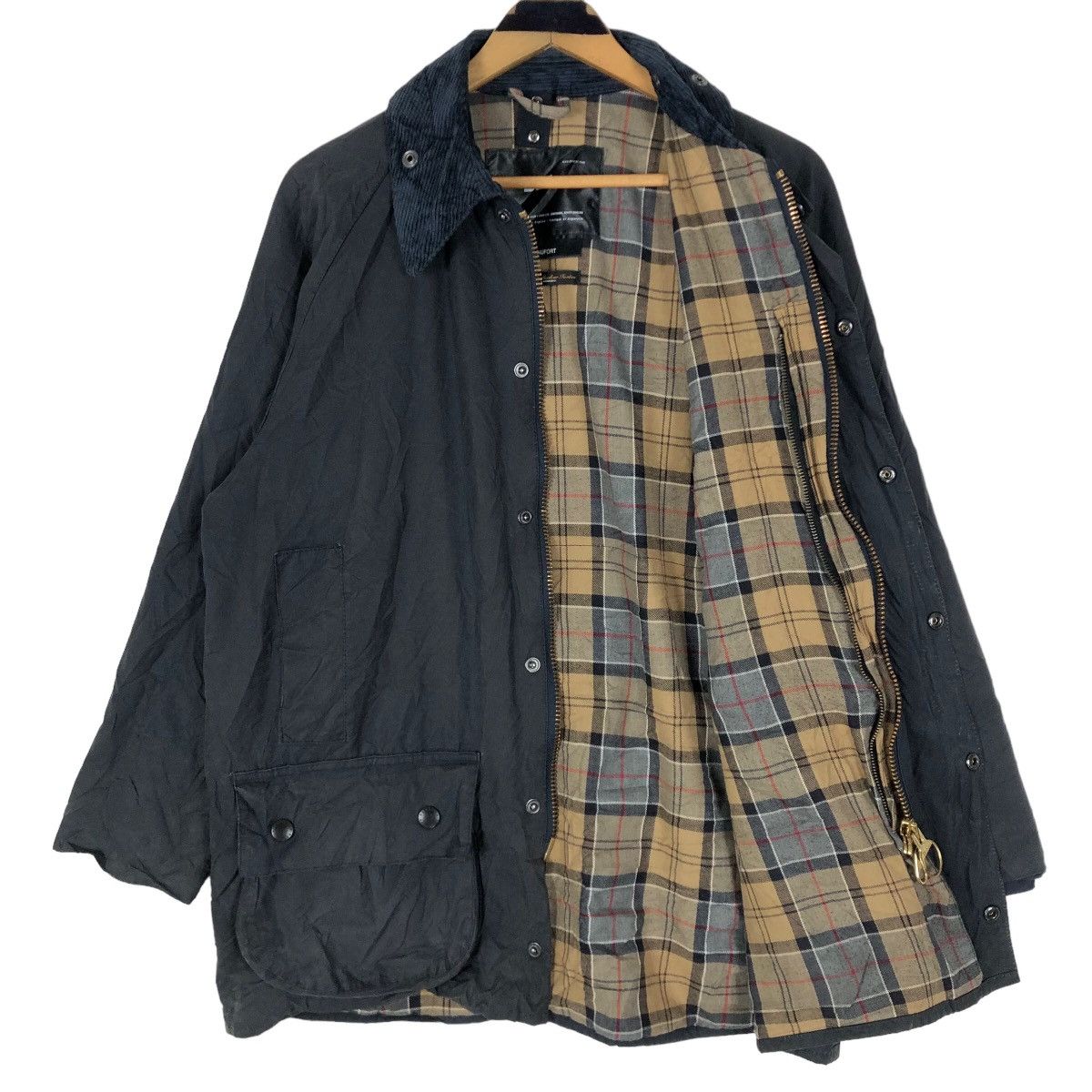 Barbour Vintage Barbour Beaufort Waxed Cotton Light Jacket Size US L / EU 52-54 / 3 - 10 Thumbnail