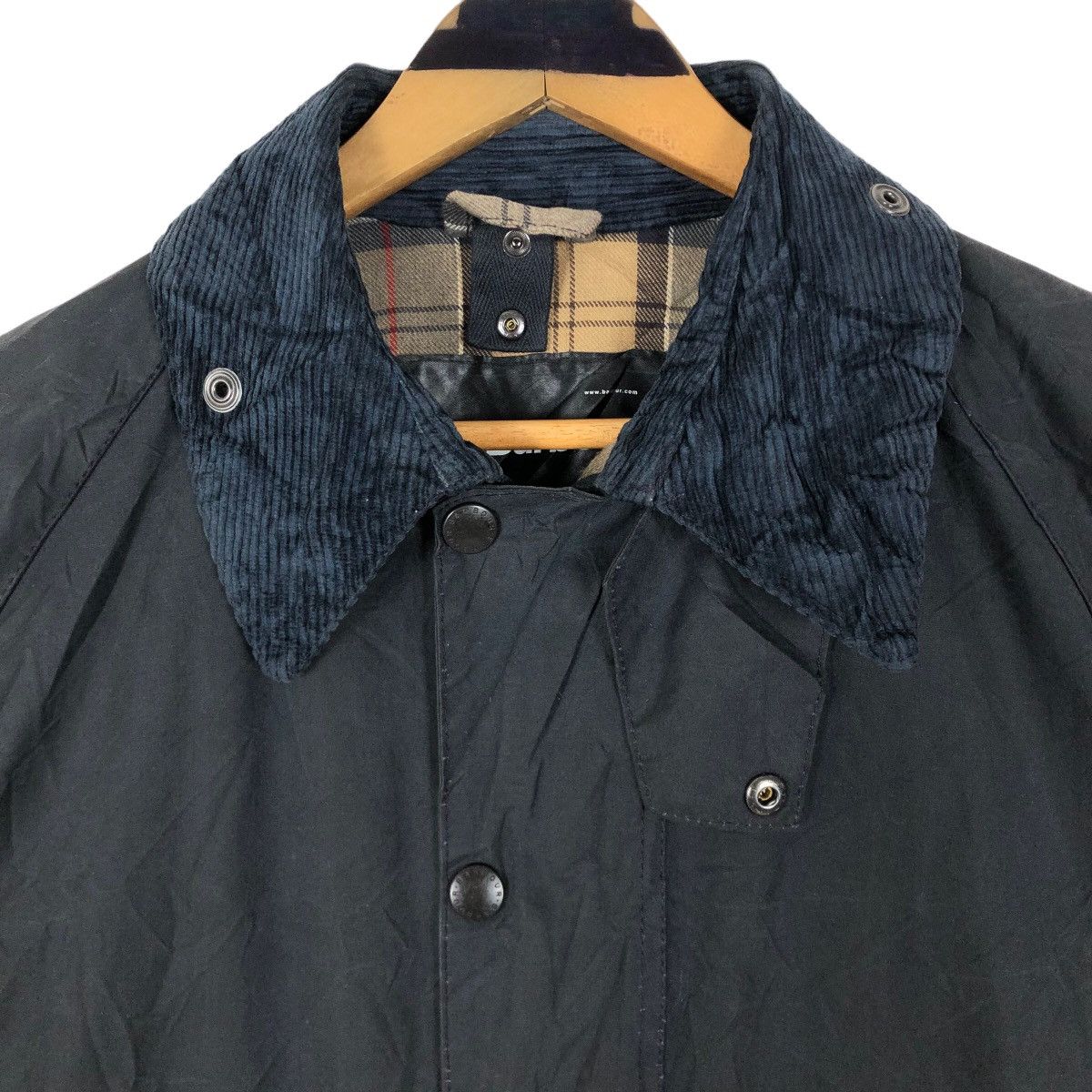 Barbour Vintage Barbour Beaufort Waxed Cotton Light Jacket Size US L / EU 52-54 / 3 - 7 Thumbnail