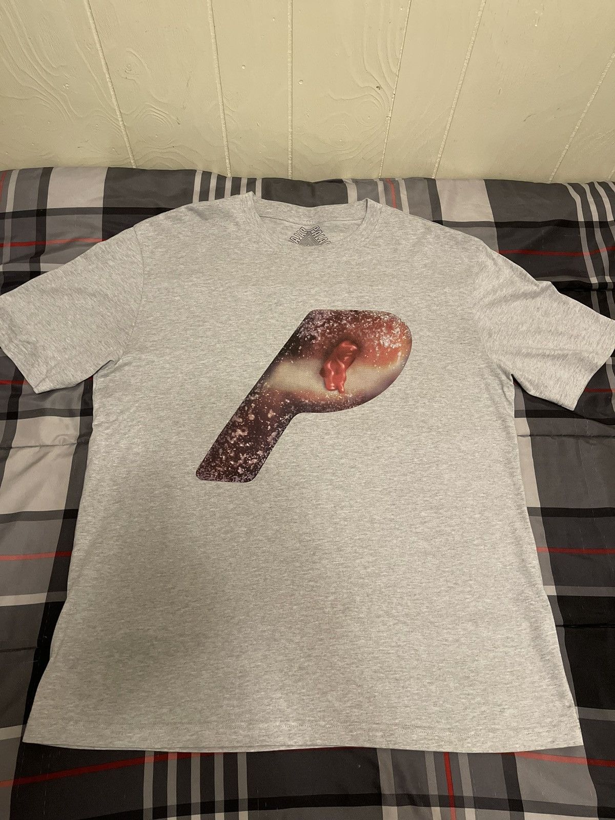 Palace Palace Jam Fam Tee ‘Grey Marl’ Size US XL / EU 56 / 4 - 1 Thumbnail