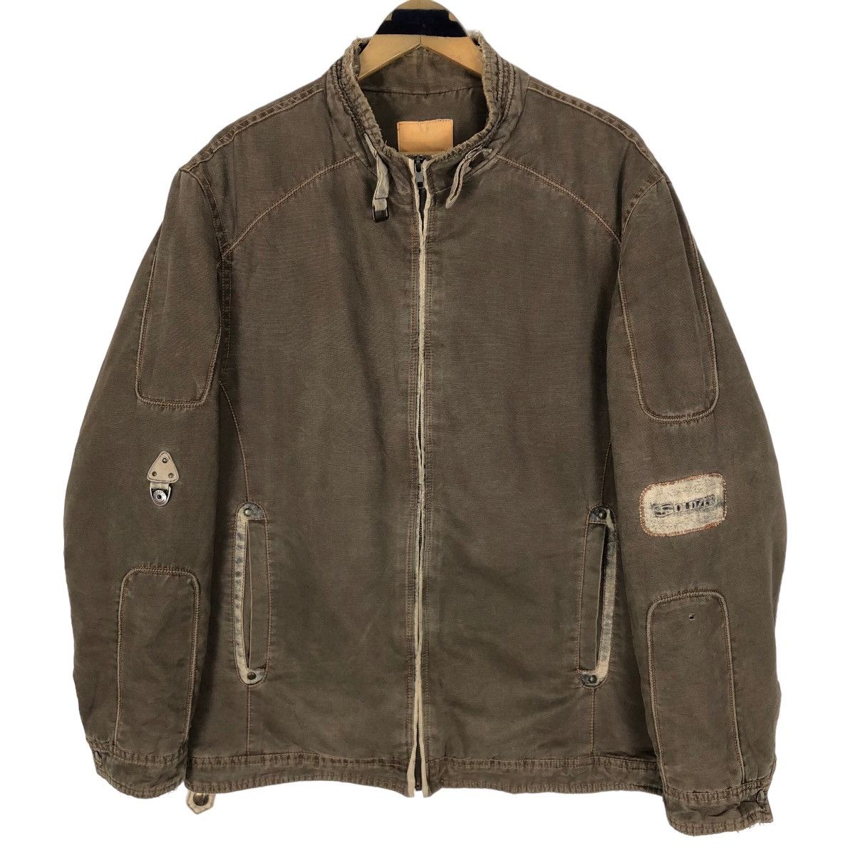 Vintage Vintage Soldzer Bomber Jacket Sherpa Lining Size US L / EU 52-54 / 3 - 1 Thumbnail