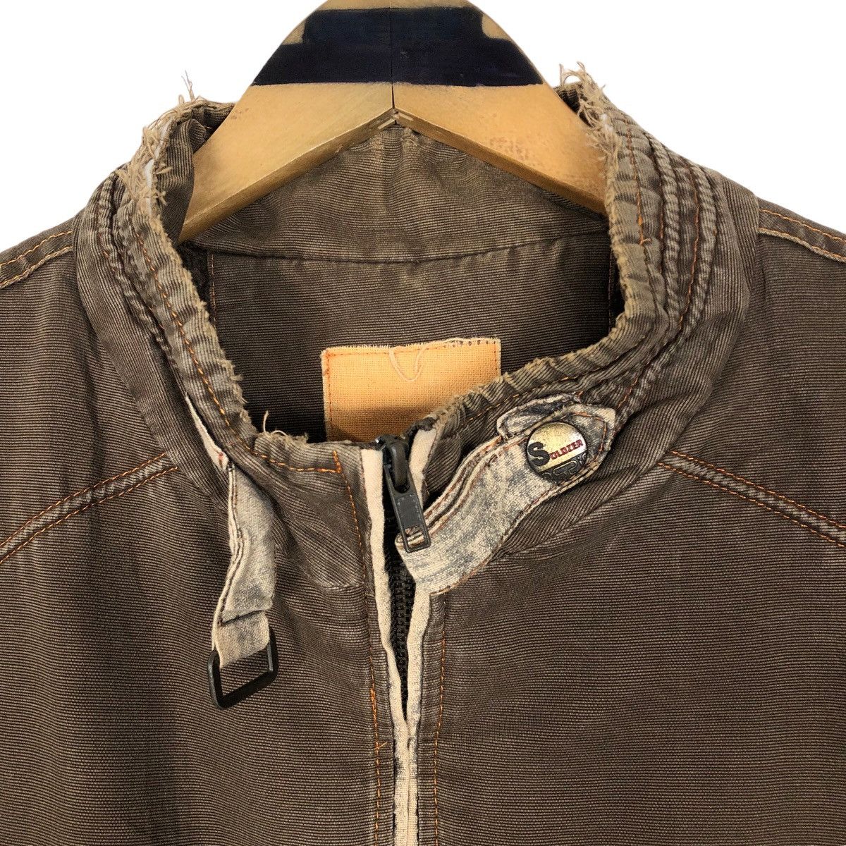 Vintage Vintage Soldzer Bomber Jacket Sherpa Lining Size US L / EU 52-54 / 3 - 8 Thumbnail