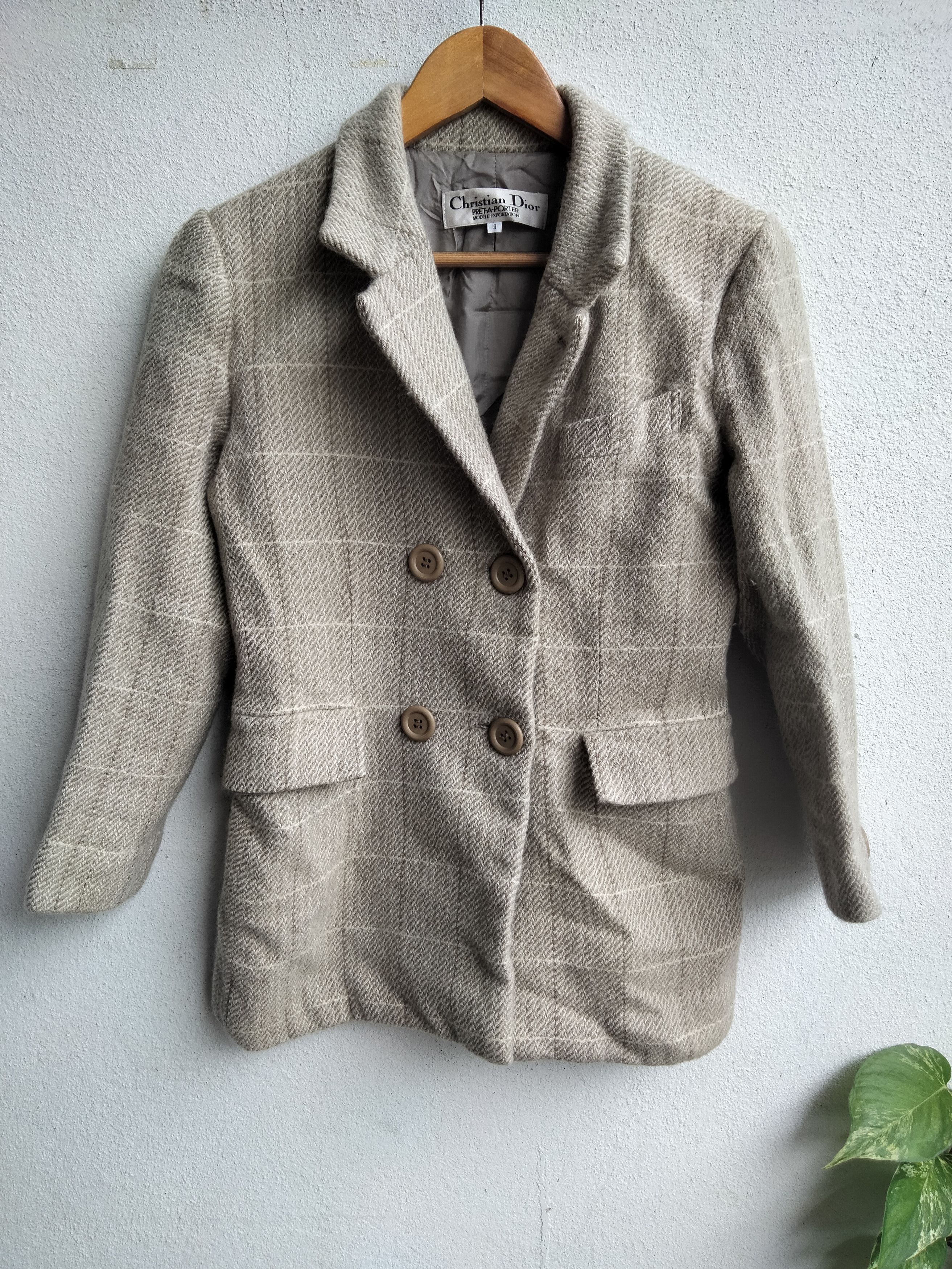 Vintage Christian Dior Tartan Plaid Jacket