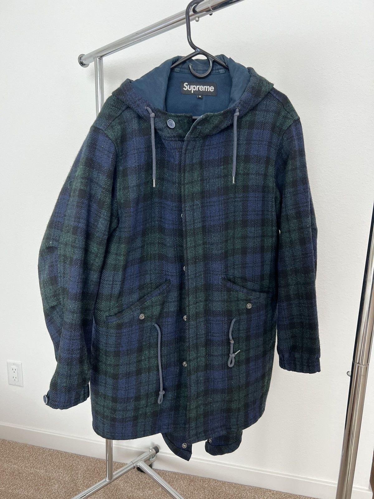 Supreme Wool Fishtail Parka Harris Tweed