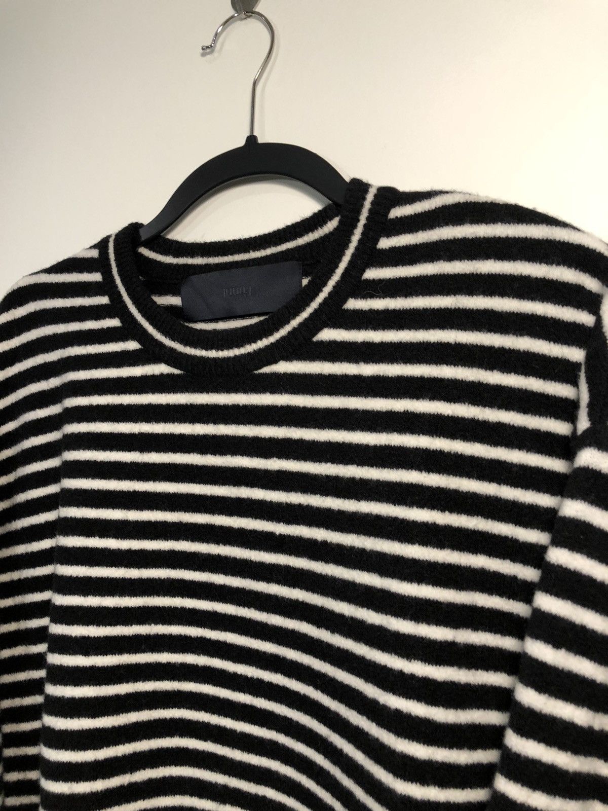 Juun.J Black and White Striped Oversized Sweater Size US S / EU 44-46 / 1 - 3 Thumbnail