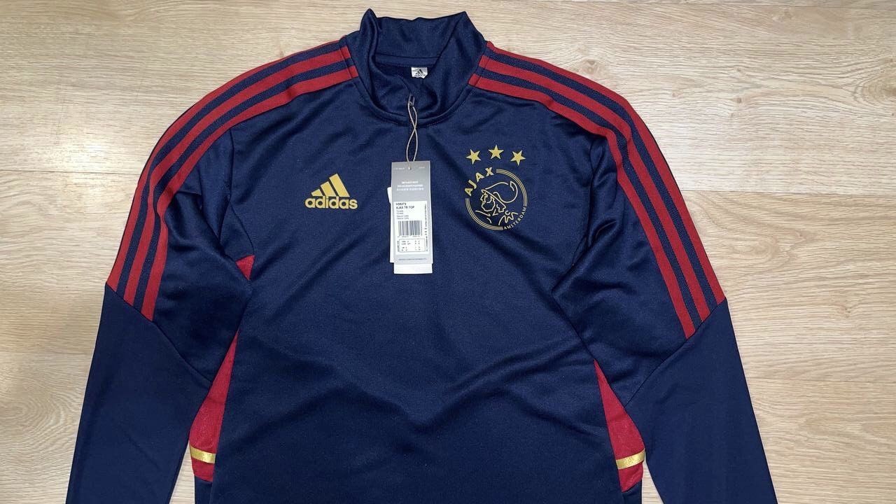 Adidas AJAX AMSTERDAM ADIDAS 2022/2023 FOOTBALL TRAINING TRACK TOP Size US S / EU 44-46 / 1 - 2 Thumbnail