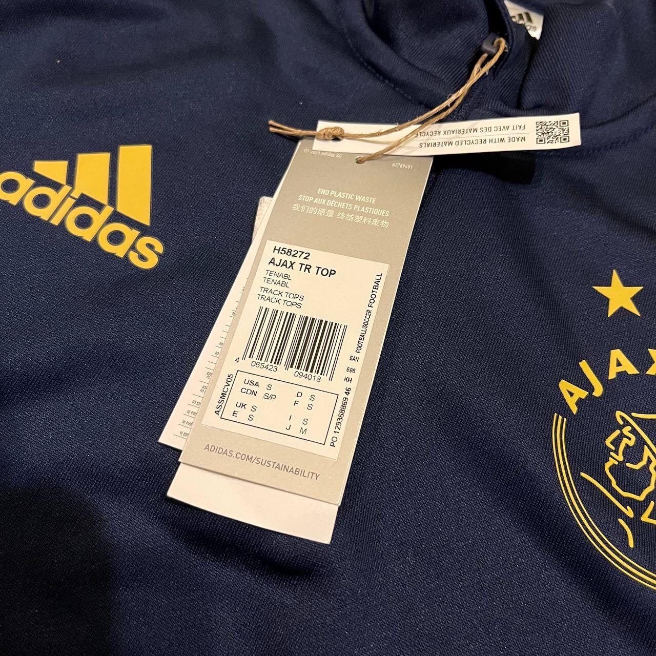 Adidas AJAX AMSTERDAM ADIDAS 2022/2023 FOOTBALL TRAINING TRACK TOP Size US S / EU 44-46 / 1 - 4 Thumbnail