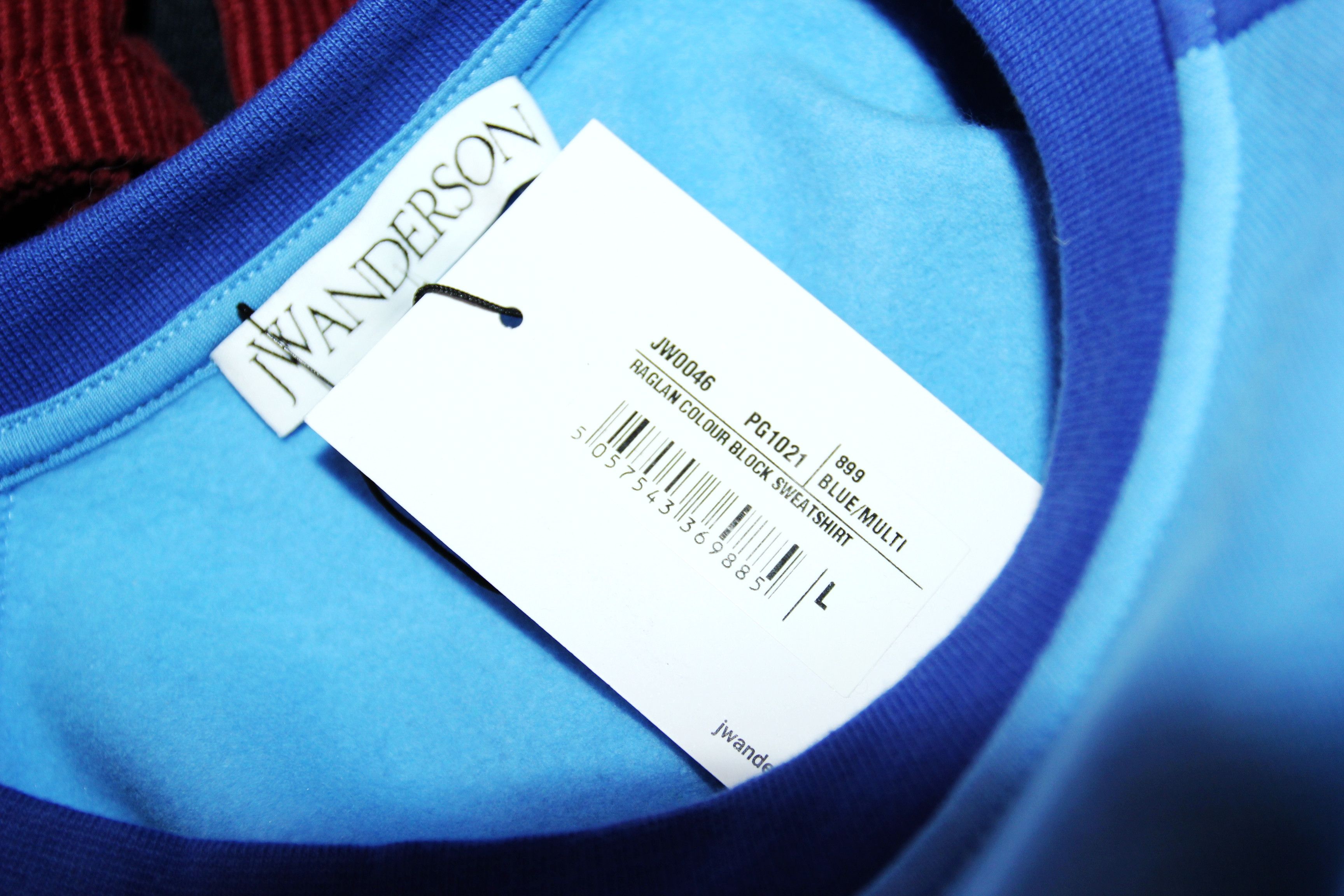 JW Anderson BNWT AW22 J.W.ANDERSON RAGLAN COLOUR BLOCK SWEATSHIRT L Size US L / EU 52-54 / 3 - 8 Thumbnail