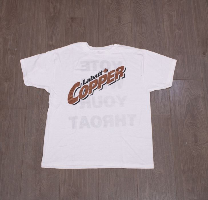 Vintage Vintage 1990s Hanes Labatt Copper Promo Single Stitch Tee Grailed