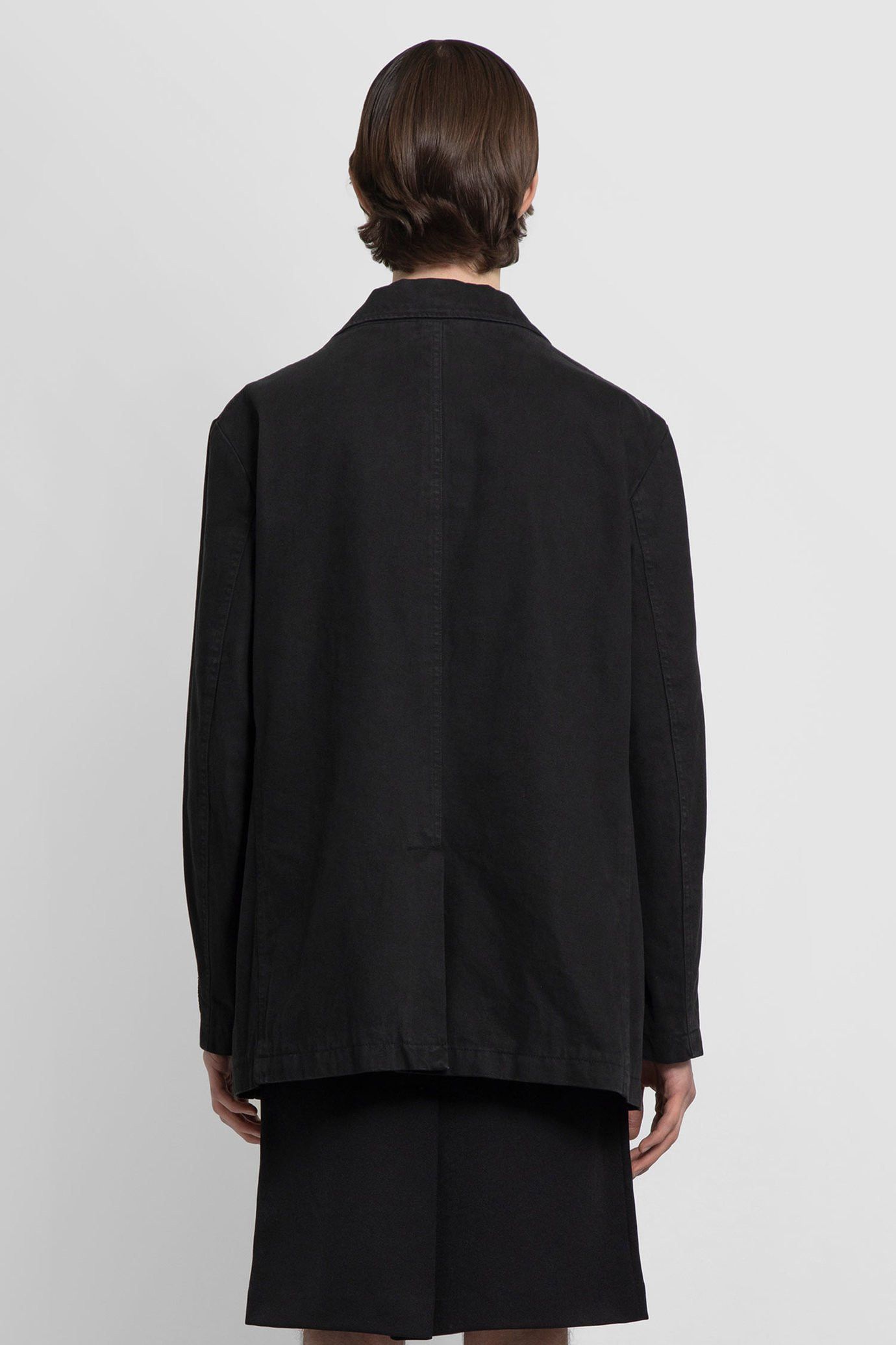 Raf Simons SS22 Black Denim Blazer Jacket Size US S / EU 44-46 / 1 - 4 Thumbnail