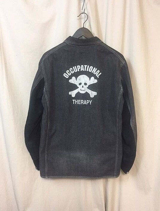 image of Undercover Archive Denim Rebuild Jacket W/inner Jacket in Black, Men's (Size Medium)