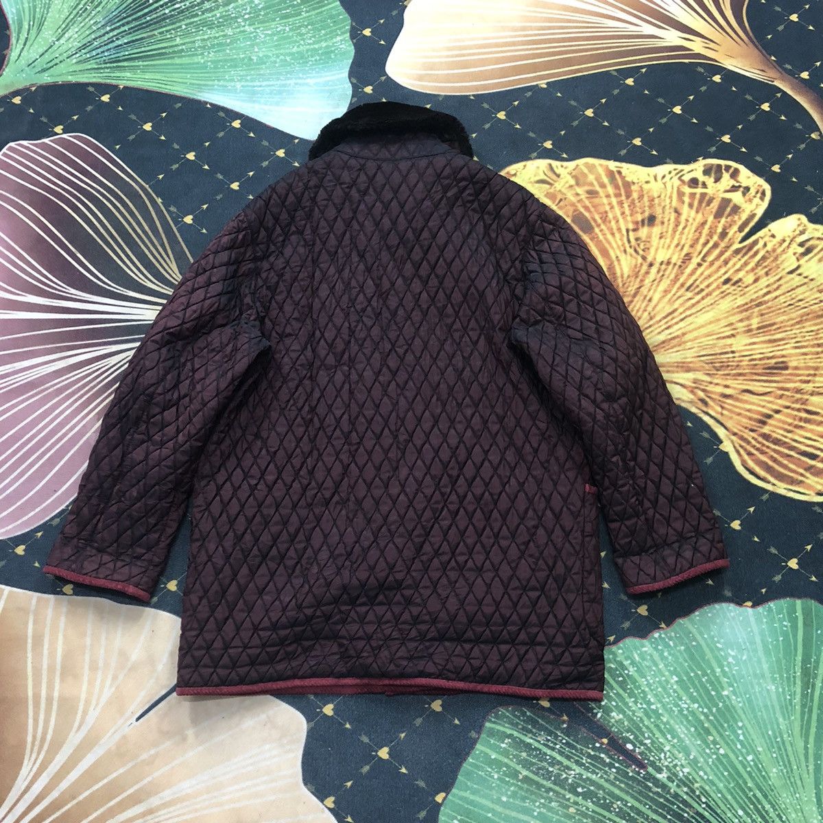 Vintage Acronimo Quilted Puffer Sherpa Jacket