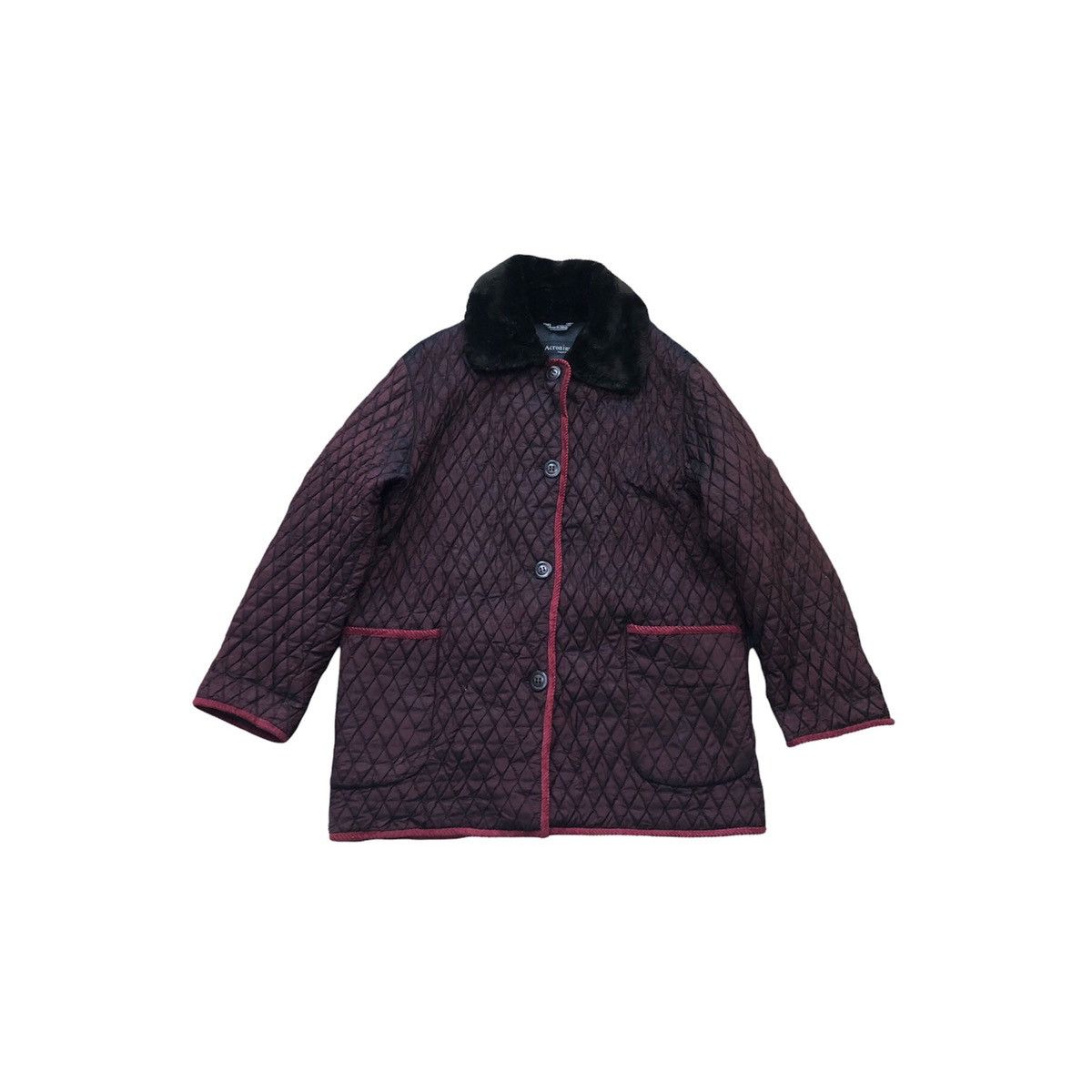 Vintage Acronimo Quilted Puffer Sherpa Jacket