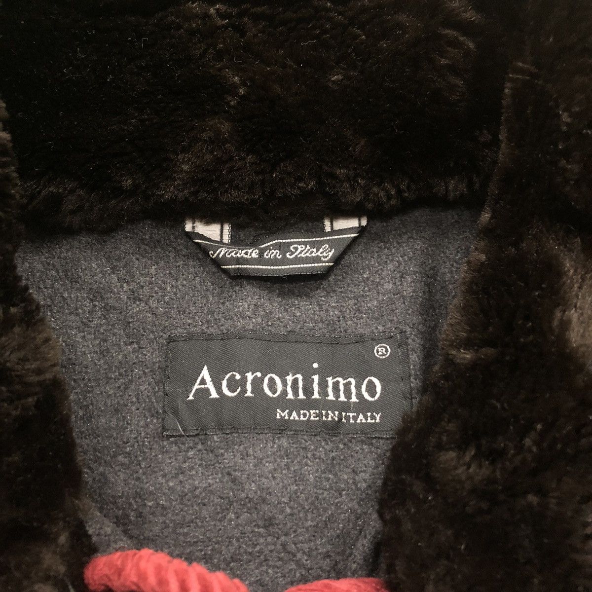Vintage Acronimo Quilted Puffer Sherpa Jacket