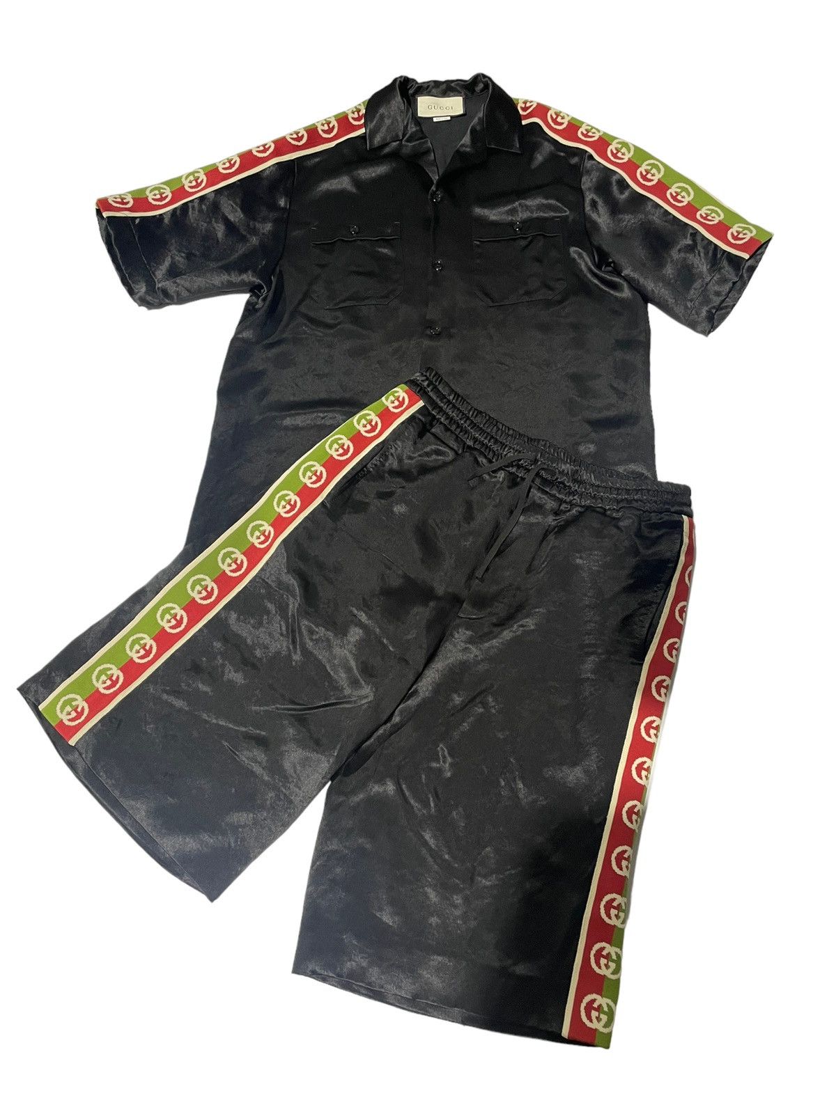 Gucci Gucci Satin Set shirt & shirt Size US M / EU 48-50 / 2 - 1 Thumbnail