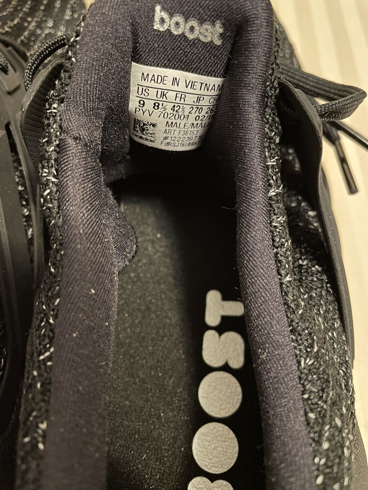 Adidas 🔥Brand New🔥Ultra Boost 4.0 Black White Speckle Size US 9 / EU 42 - 5 Thumbnail