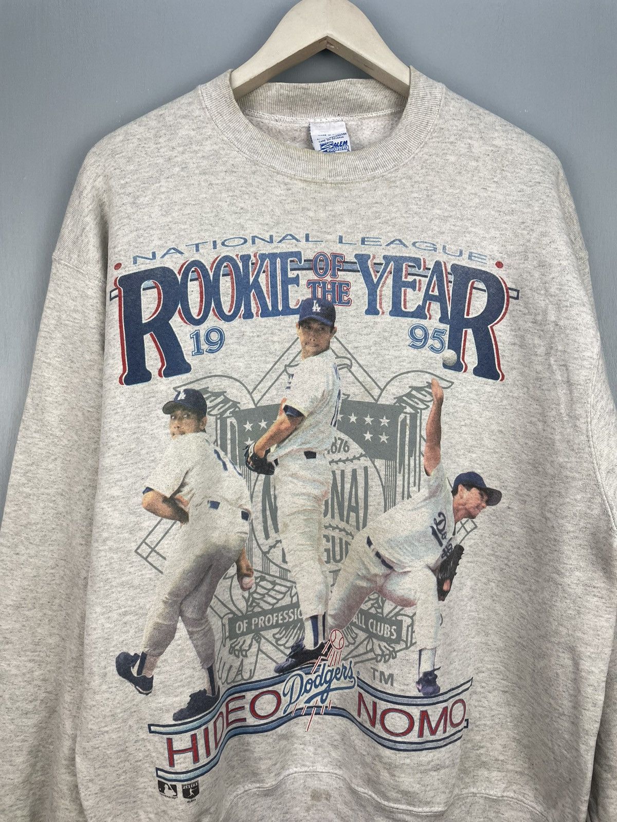 MLB Vintage 90s MLB Dodgers sweatshirt Size US L / EU 52-54 / 3 - 3 Thumbnail