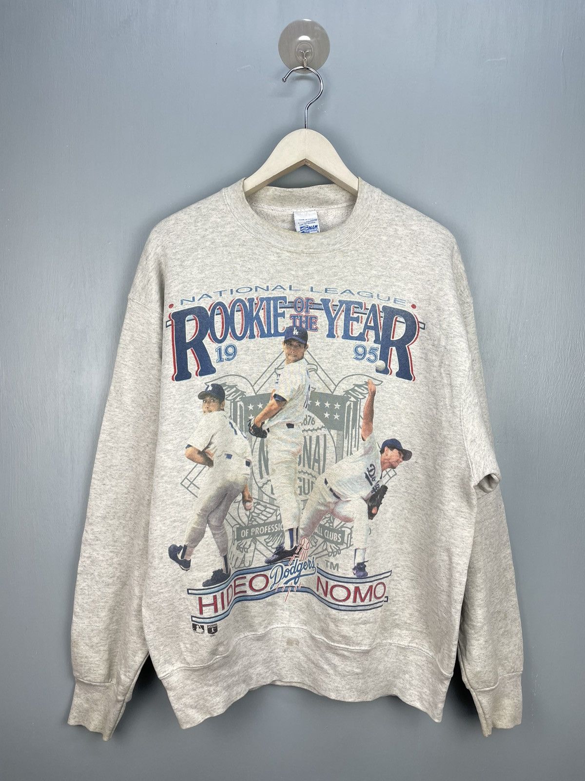 MLB Vintage 90s MLB Dodgers sweatshirt Size US L / EU 52-54 / 3 - 1 Thumbnail