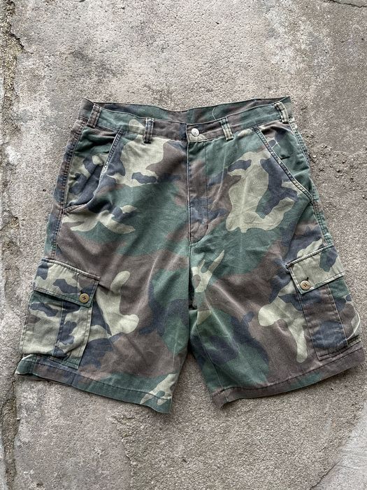 Vintage Vintage 90s Stussy Camo shorts pants | Grailed