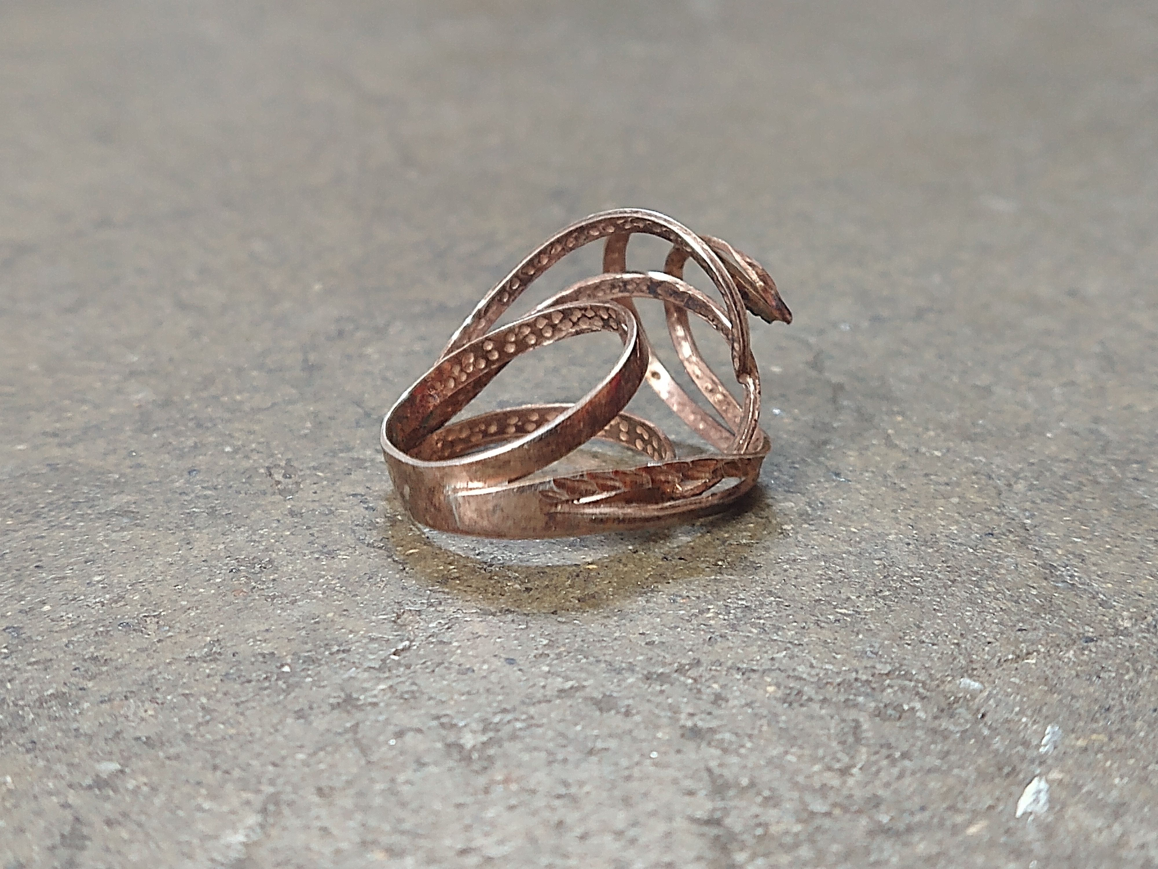 Jewelry × Vintage Vintage Sterling Silver Ring Size 7.75 Modern Italy Size ONE SIZE - 7 Thumbnail