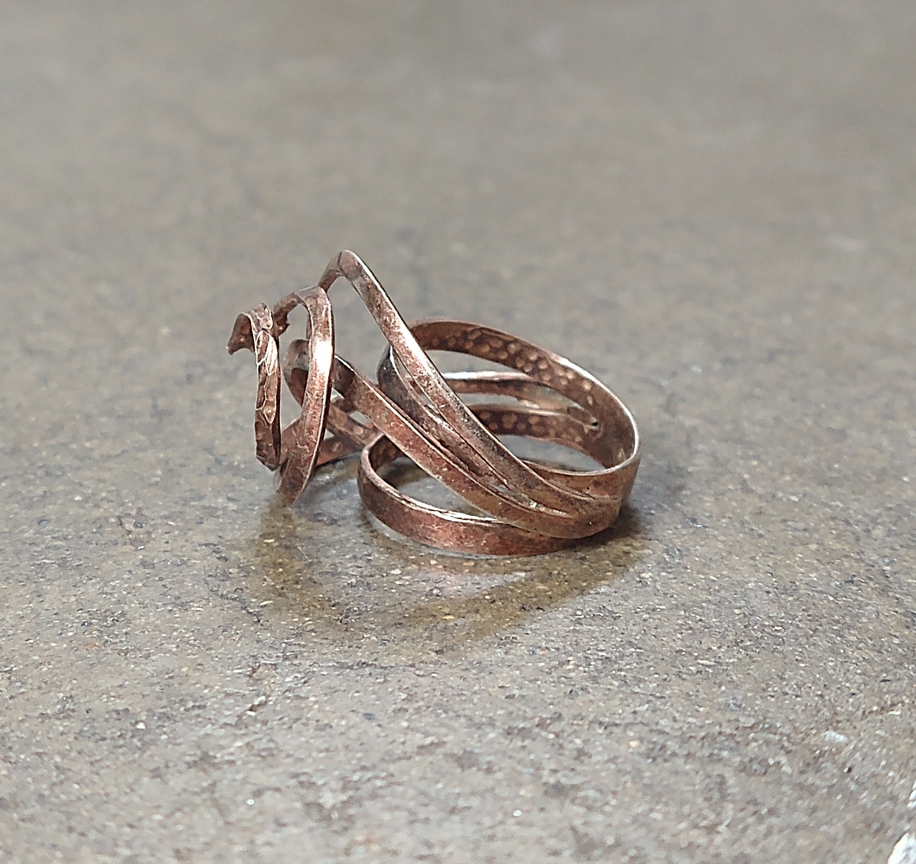 Jewelry × Vintage Vintage Sterling Silver Ring Size 7.75 Modern Italy Size ONE SIZE - 4 Thumbnail