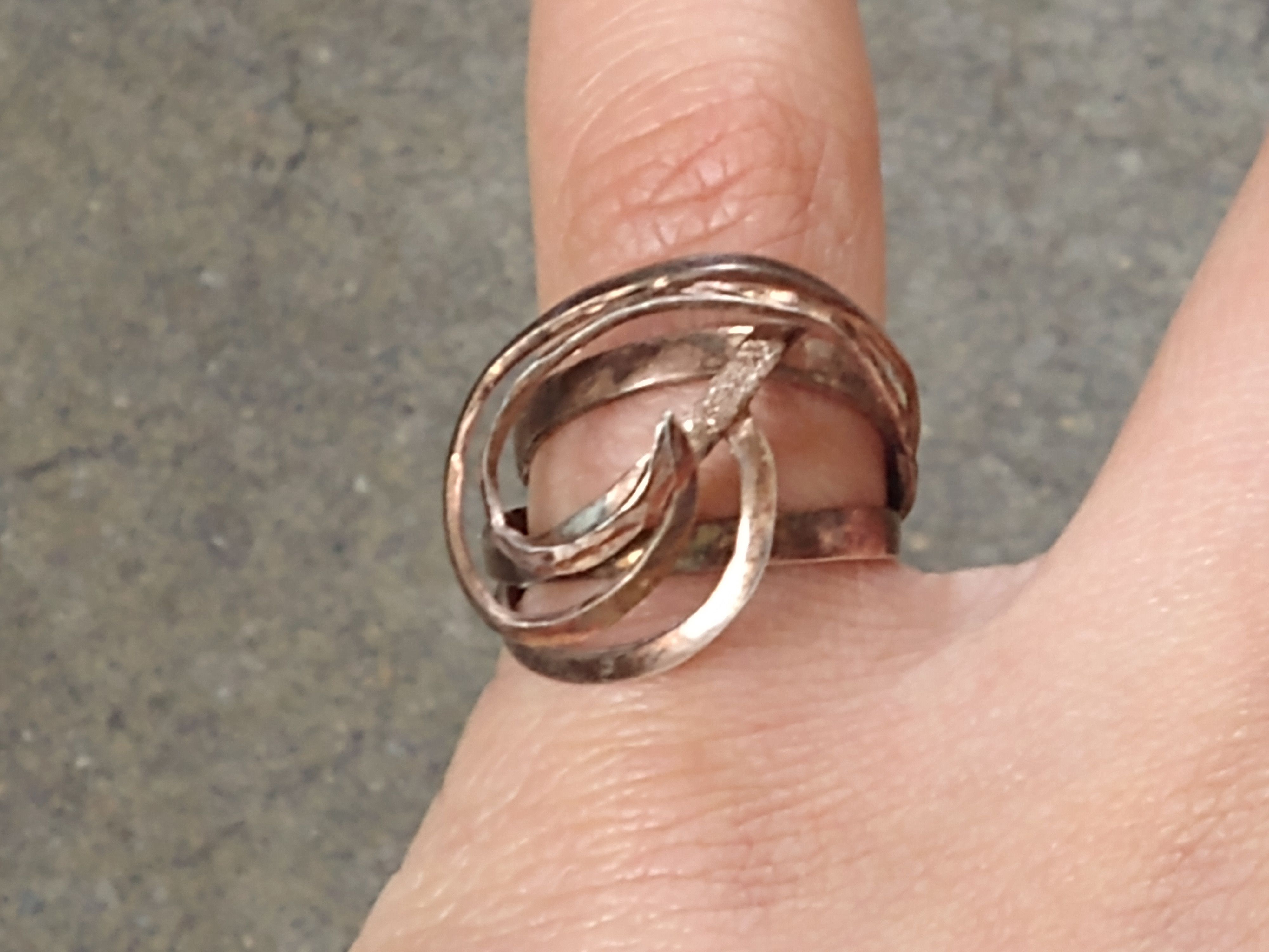 Jewelry × Vintage Vintage Sterling Silver Ring Size 7.75 Modern Italy Size ONE SIZE - 11 Thumbnail