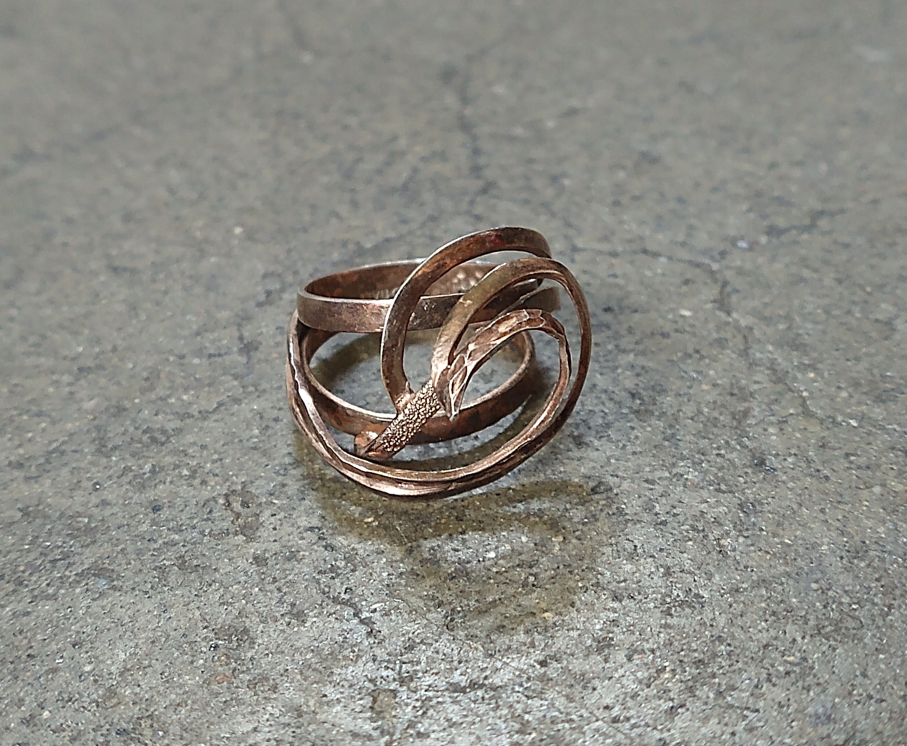 Jewelry × Vintage Vintage Sterling Silver Ring Size 7.75 Modern Italy Size ONE SIZE - 3 Thumbnail