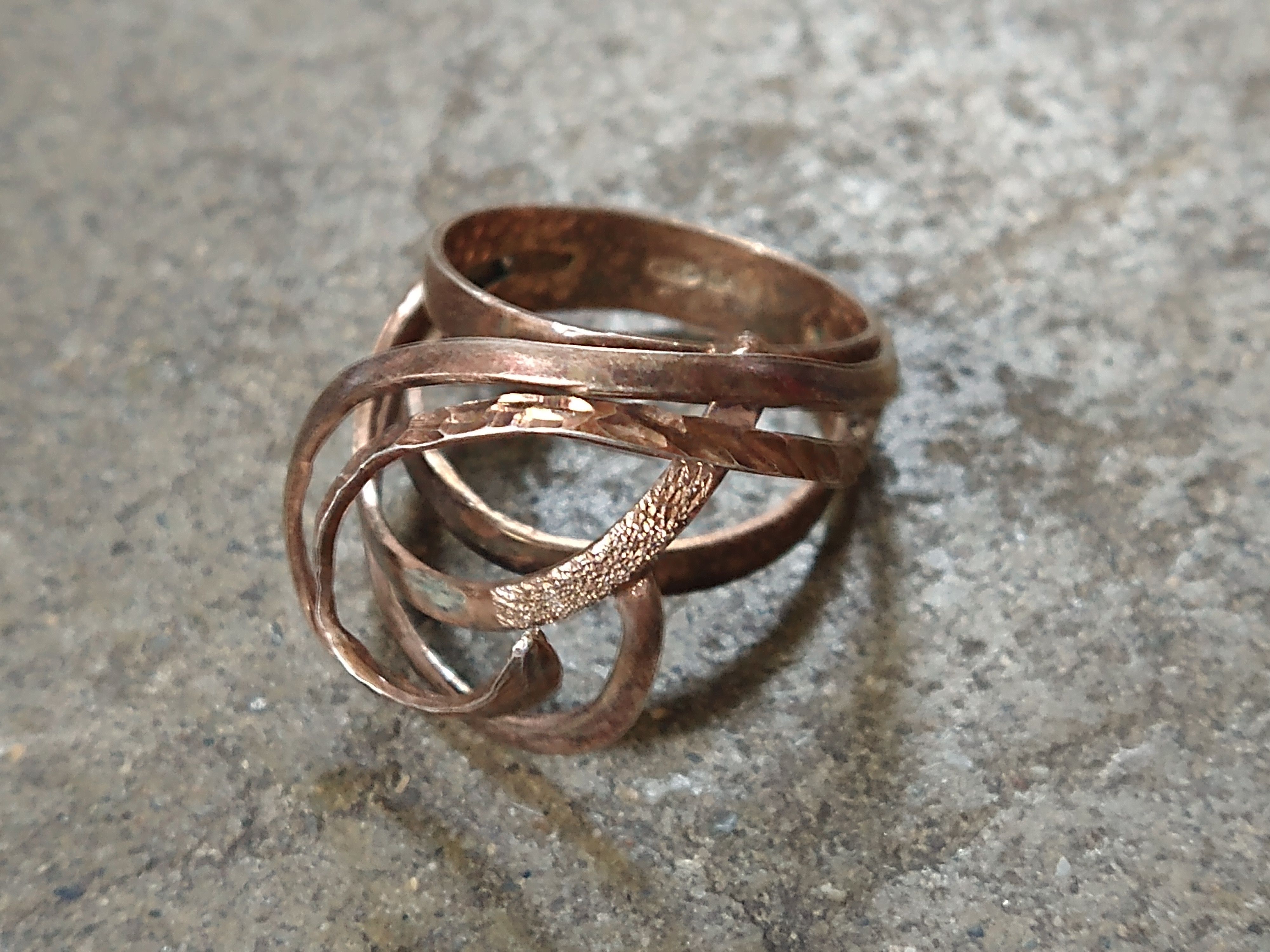 Jewelry × Vintage Vintage Sterling Silver Ring Size 7.75 Modern Italy Size ONE SIZE - 5 Thumbnail