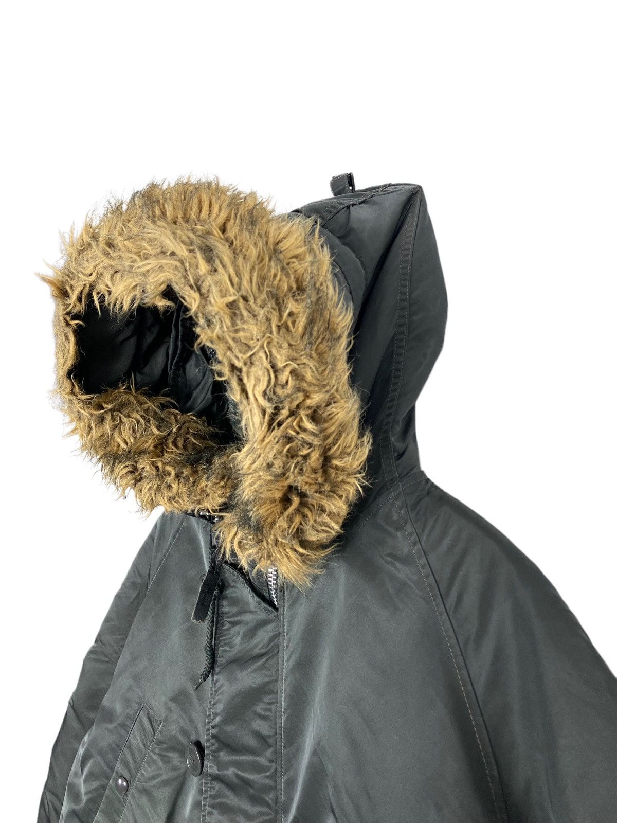 Alpha Industries Rare‼️ Alpha Industries Snorkel Parka Fur Hoodie Size US L / EU 52-54 / 3 - 6 Thumbnail