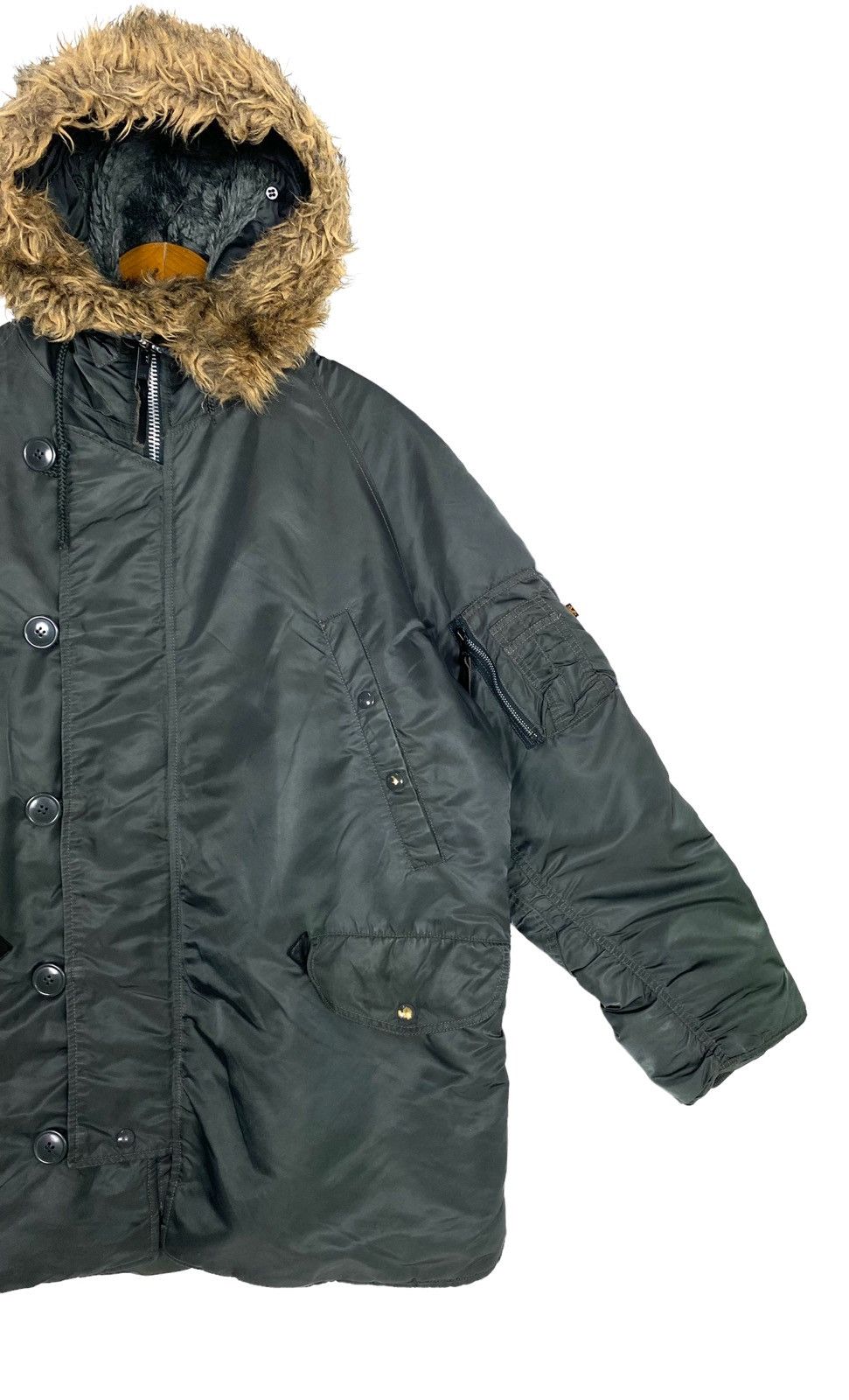 Alpha Industries Rare‼️ Alpha Industries Snorkel Parka Fur Hoodie Size US L / EU 52-54 / 3 - 4 Thumbnail