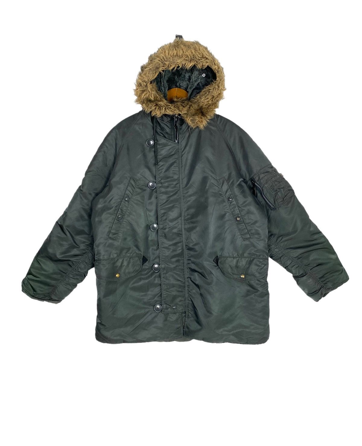 Alpha Industries Rare‼️ Alpha Industries Snorkel Parka Fur Hoodie Size US L / EU 52-54 / 3 - 1 Thumbnail