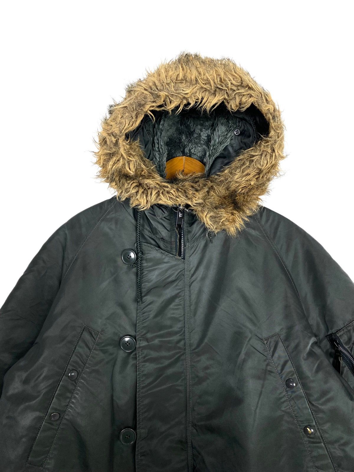 Alpha Industries Rare‼️ Alpha Industries Snorkel Parka Fur Hoodie Size US L / EU 52-54 / 3 - 3 Thumbnail