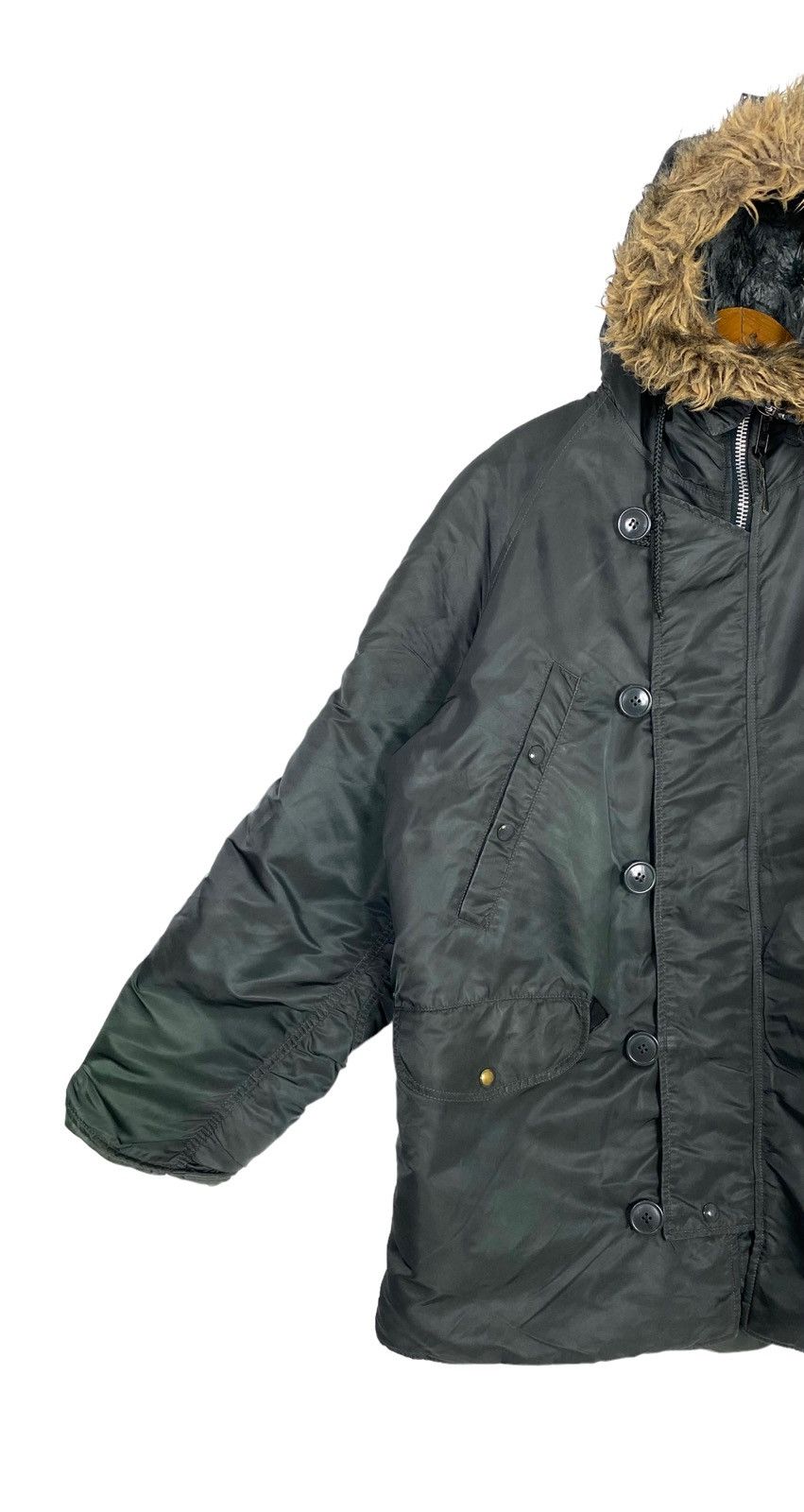 Alpha Industries Rare‼️ Alpha Industries Snorkel Parka Fur Hoodie Size US L / EU 52-54 / 3 - 5 Thumbnail
