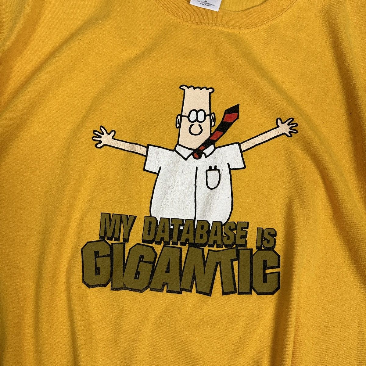 Vintage Vintage Y2K 00s My Database is Gigantic Dick Prep Humor tee Size US XL / EU 56 / 4 - 4 Thumbnail