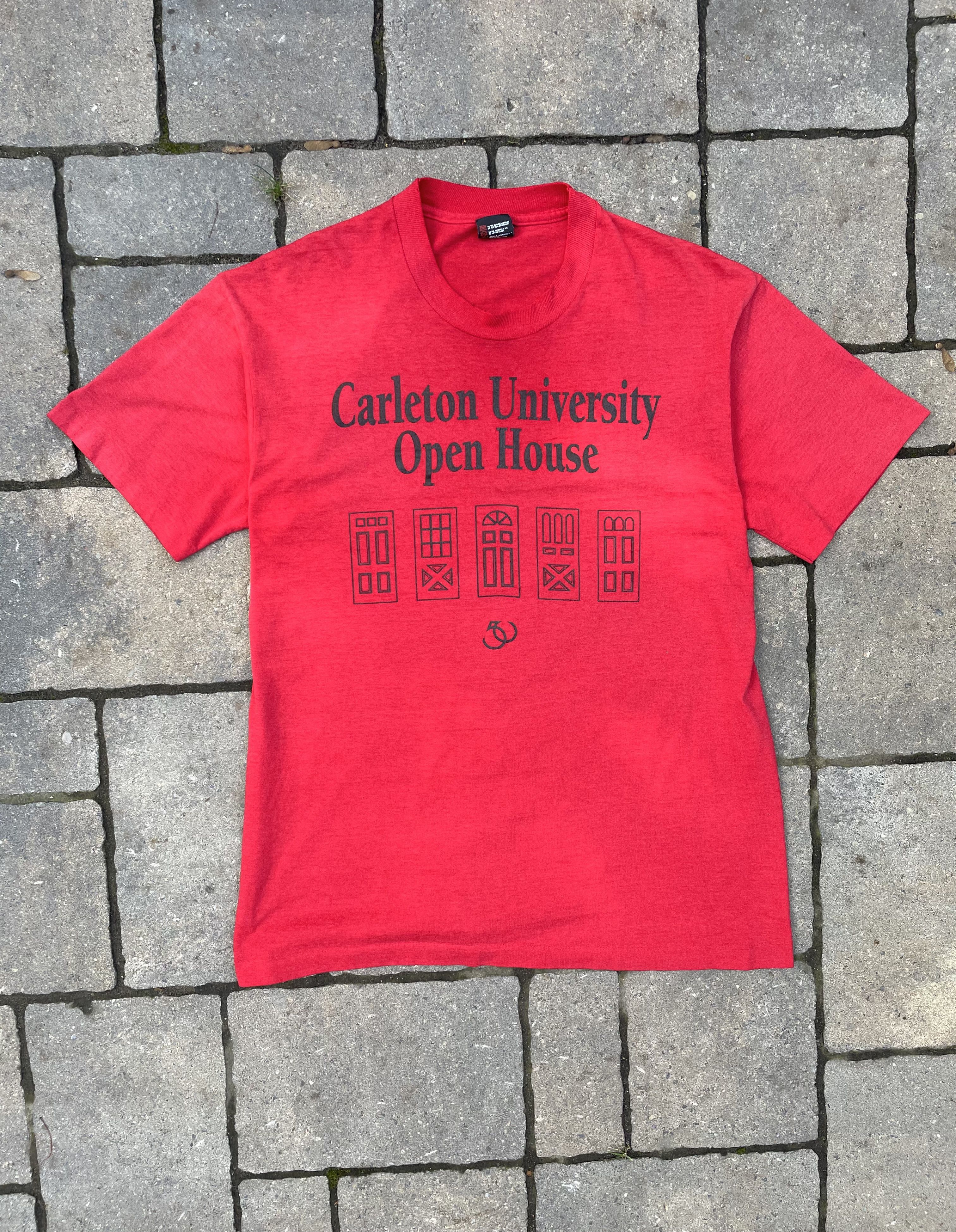 Vintage 1992 Single Stitch "Carleton University Open House" T-Shirt Size US XL / EU 56 / 4 - 1 Thumbnail