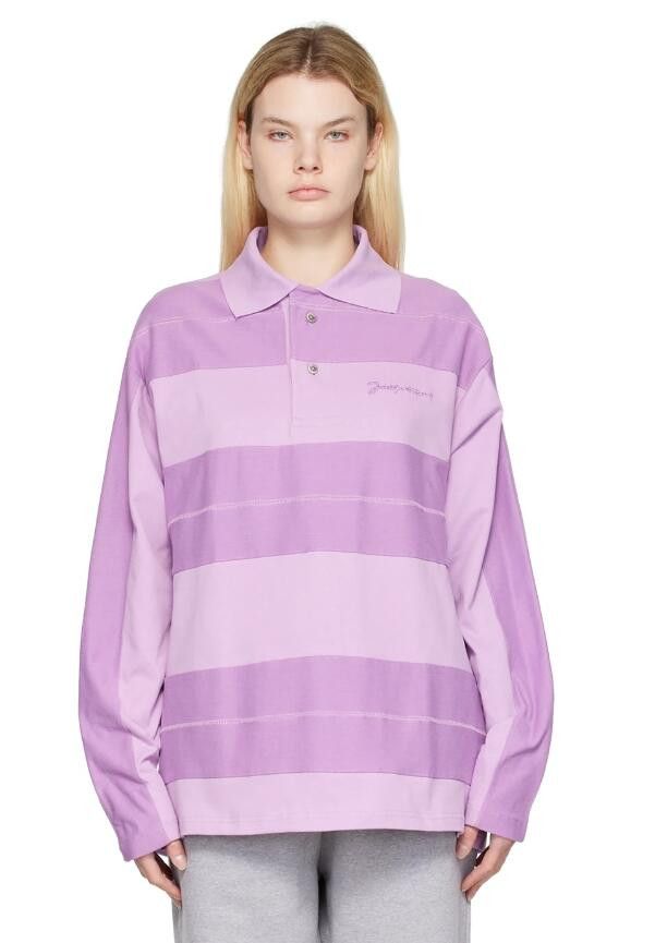 Jacquemus BNWT AW22 JACQUEMUS "LE PAPIER" LE POLO RAYE TSHIRT XL Size US XL / EU 56 / 4 - 1 Thumbnail
