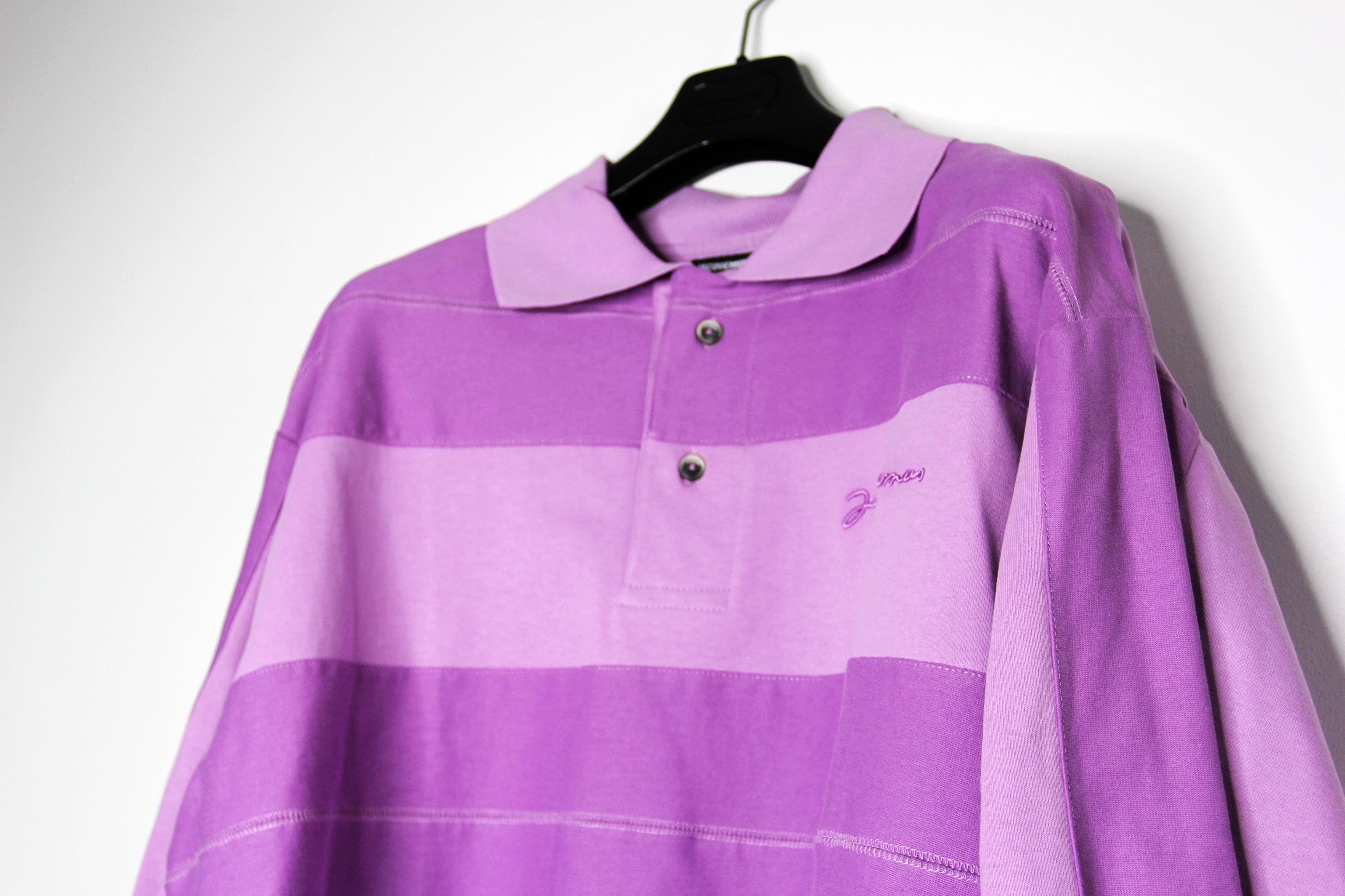 Jacquemus BNWT AW22 JACQUEMUS "LE PAPIER" LE POLO RAYE TSHIRT XL Size US XL / EU 56 / 4 - 4 Thumbnail