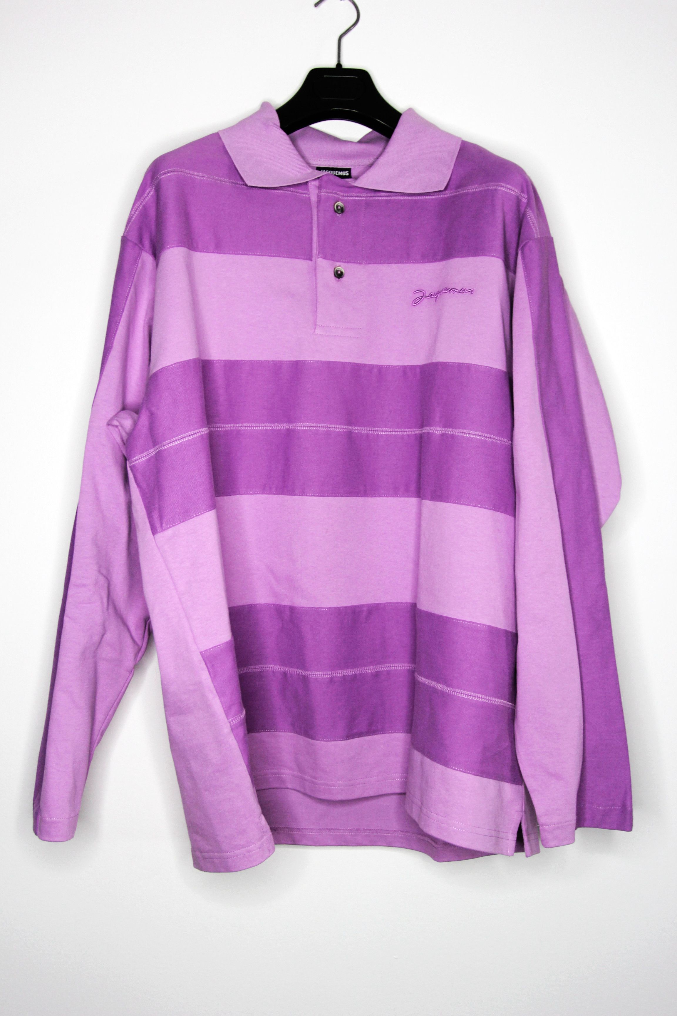 Jacquemus BNWT AW22 JACQUEMUS "LE PAPIER" LE POLO RAYE TSHIRT XL Size US XL / EU 56 / 4 - 2 Thumbnail