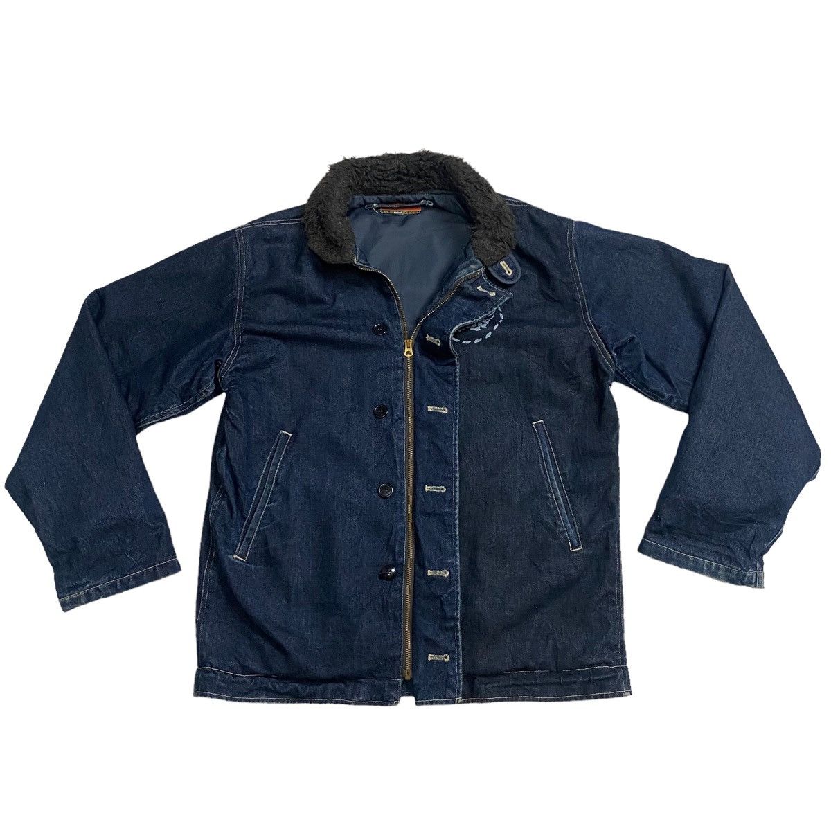 Buzz Rickson's × Toyo Enterprises United Carr By Buzz Rickson Toyo Deck N-1 Denim Jacket Size US M / EU 48-50 / 2 - 6 Thumbnail