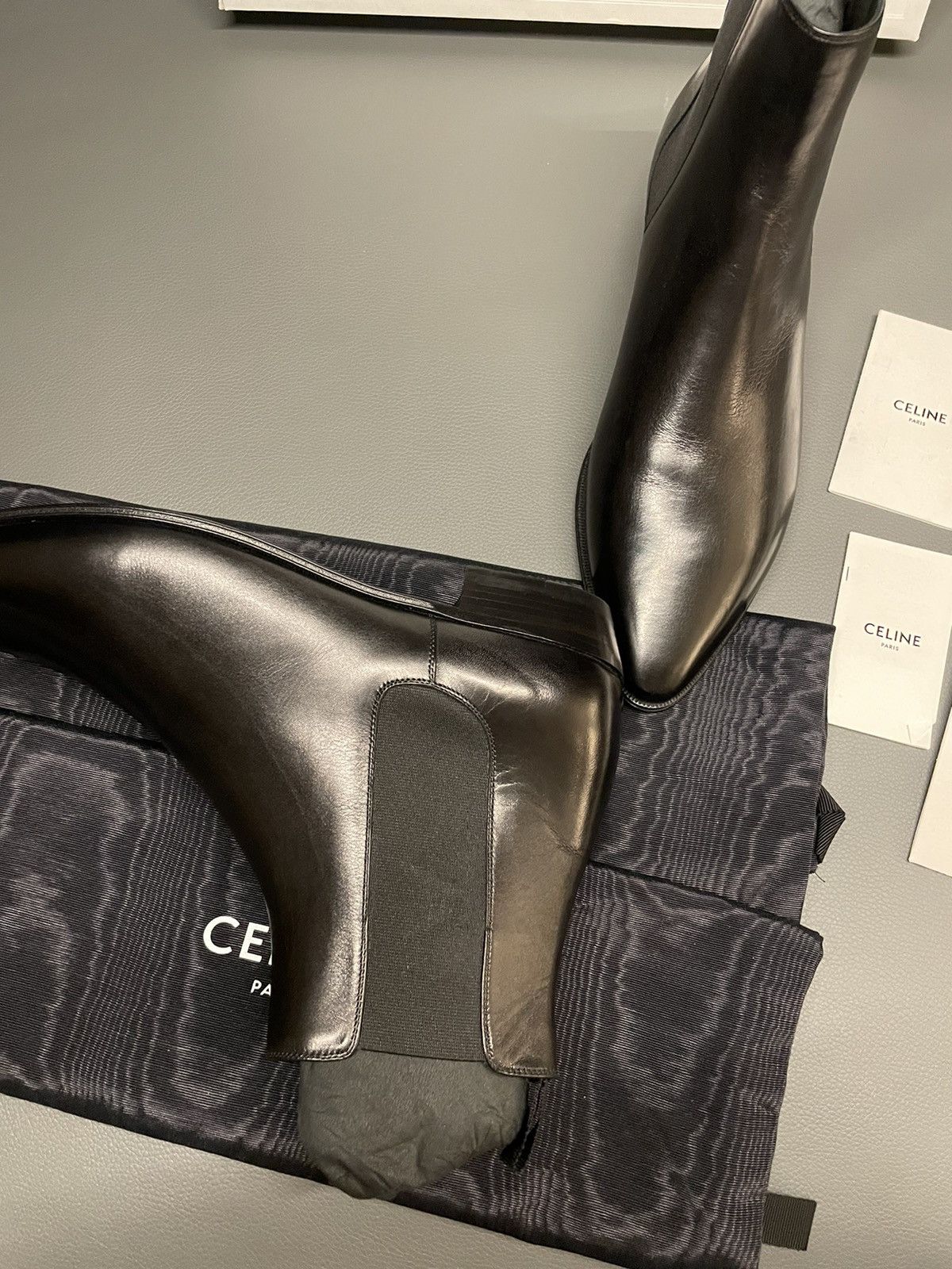 Celine × Hedi Slimane Super Runway Brand NEW Celine by Hedi Slimane Boots Size US 8 / EU 41 - 20 Thumbnail
