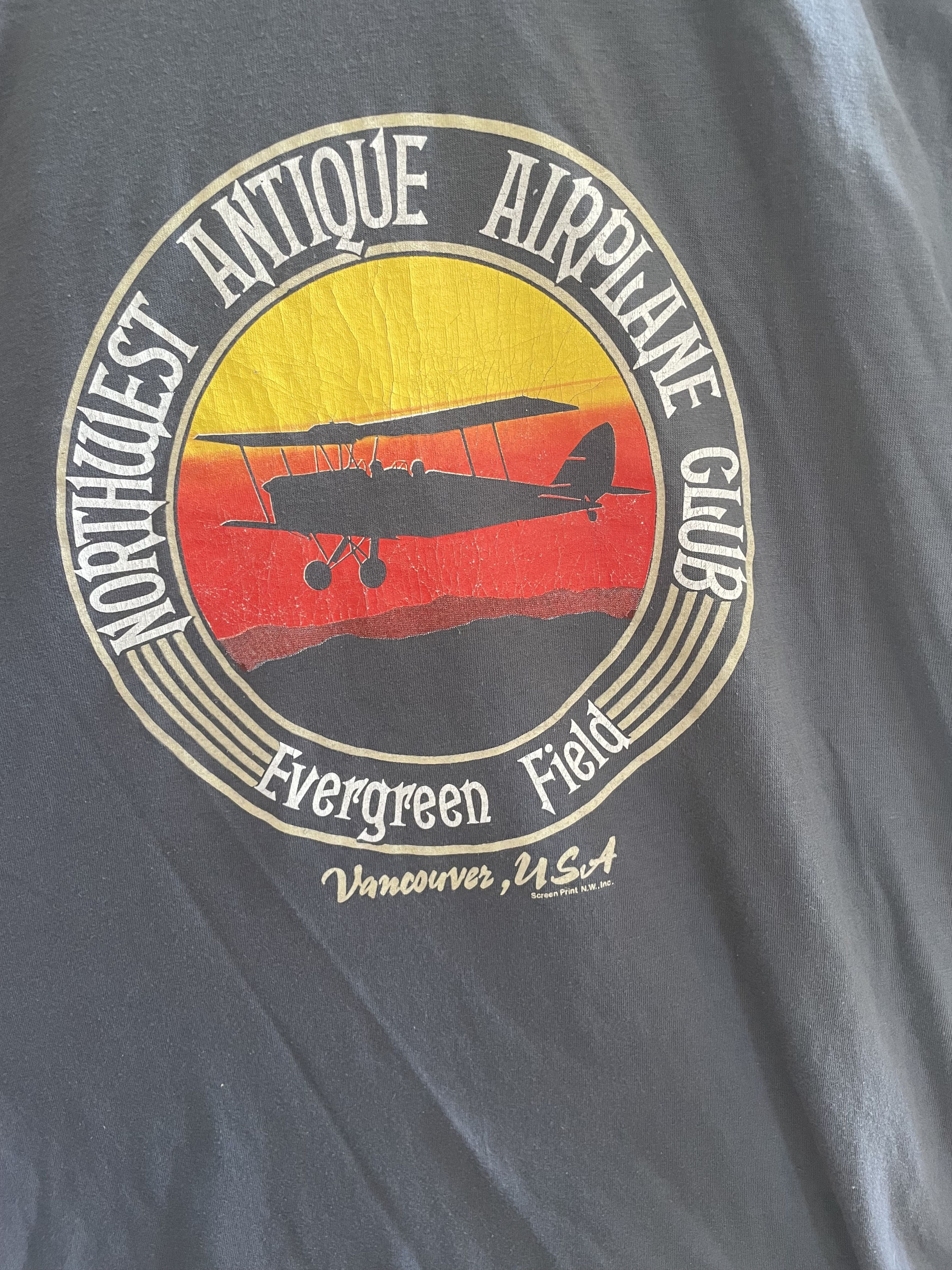 Hanes × Vintage Single Stitch Airplane Club Tee Size US L / EU 52-54 / 3 - 2 Thumbnail
