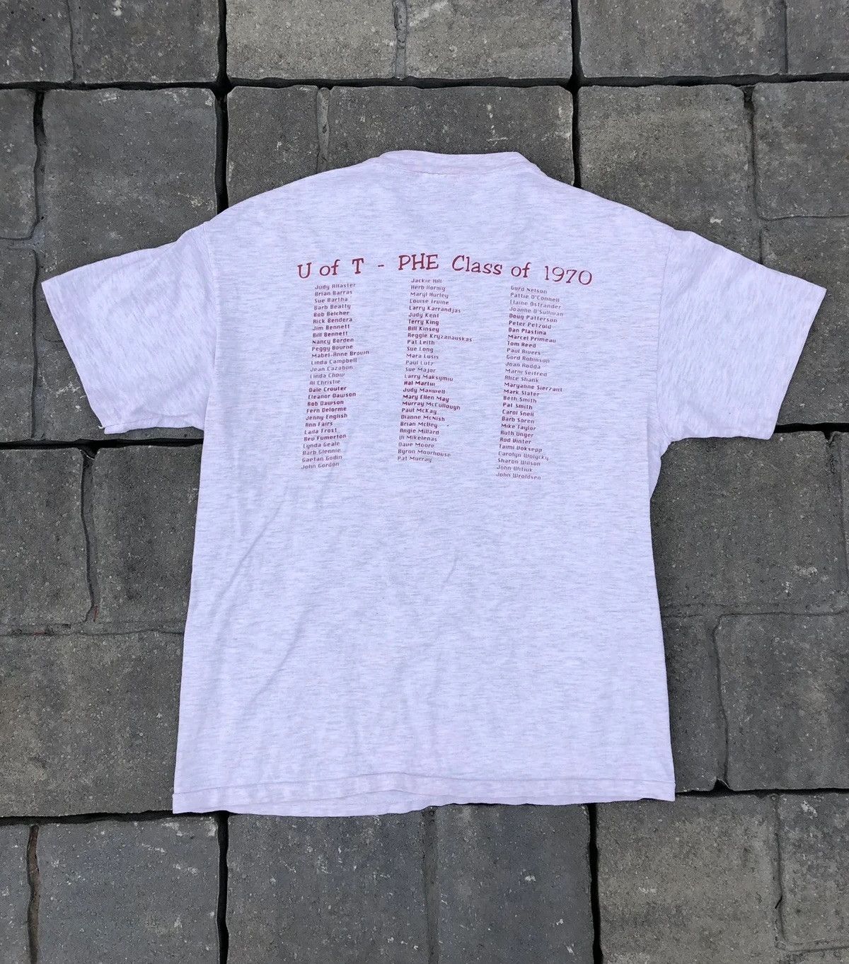 Vintage 1970 Single Stitch "UofT" Grad Tee Size US L / EU 52-54 / 3 - 3 Thumbnail