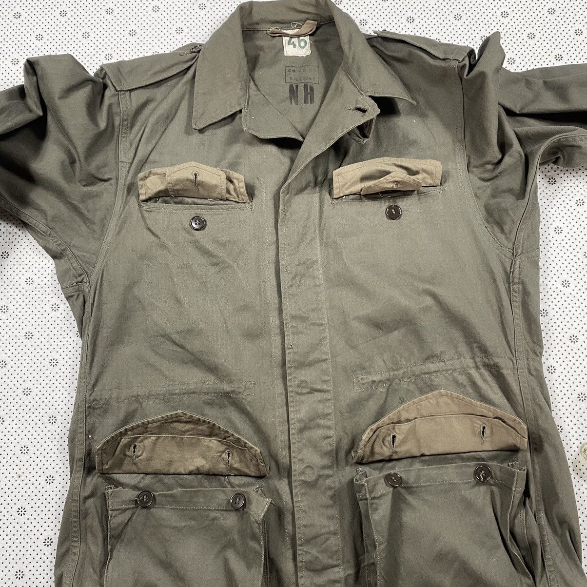 Vintage True Vintage 60s Issue France Army Battle Field Jacket Size US M / EU 48-50 / 2 - 6 Thumbnail
