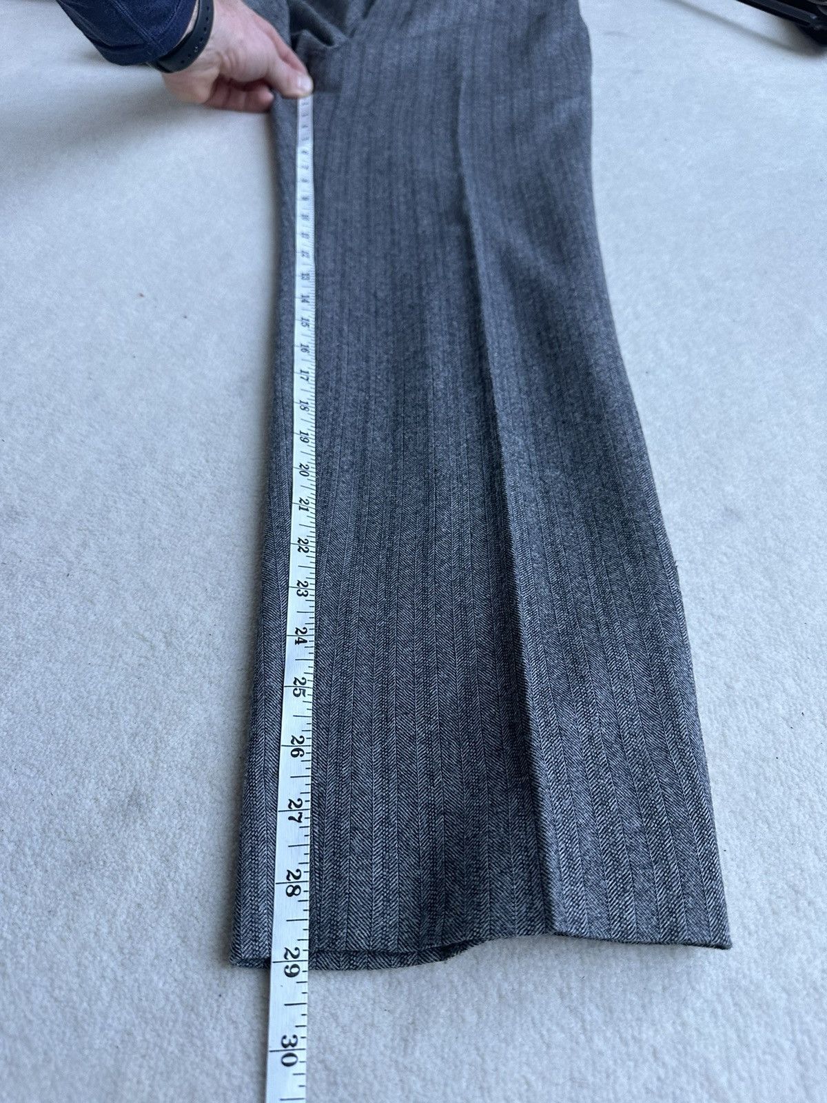Saint Laurent Paris FW18 Saint Laurent houndstooth pinstripe grey trousers BNWOT Size 38R - 5 Thumbnail