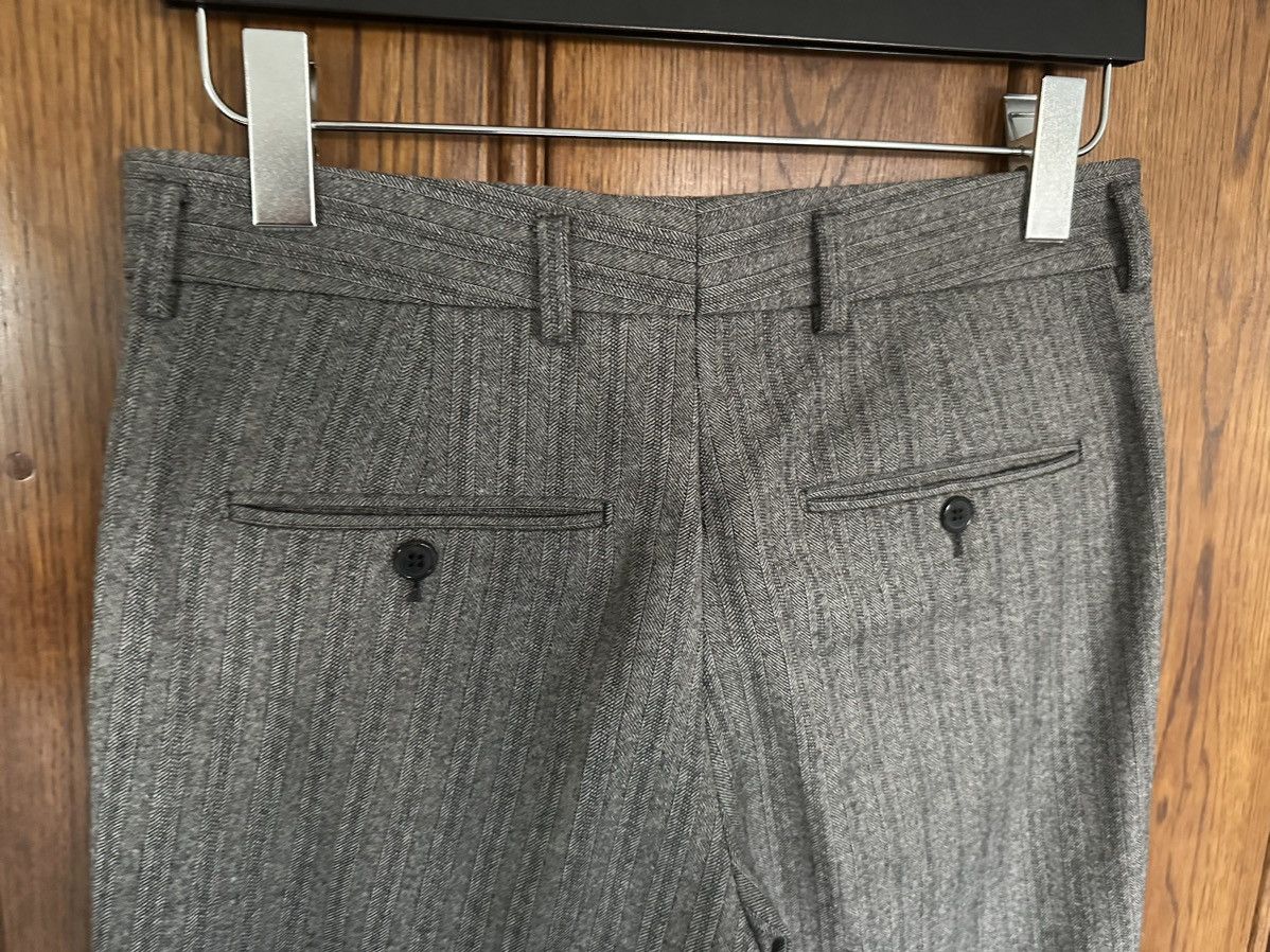 Saint Laurent Paris FW18 Saint Laurent houndstooth pinstripe grey trousers BNWOT Size 38R - 18 Thumbnail