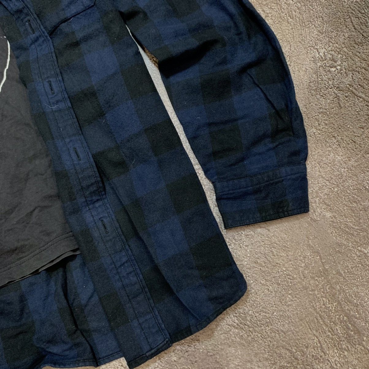 Vintage Vintage 90s Punk Graphic Tee Plaid Shirt Streetwear Baggy XL Size US XL / EU 56 / 4 - 6 Thumbnail