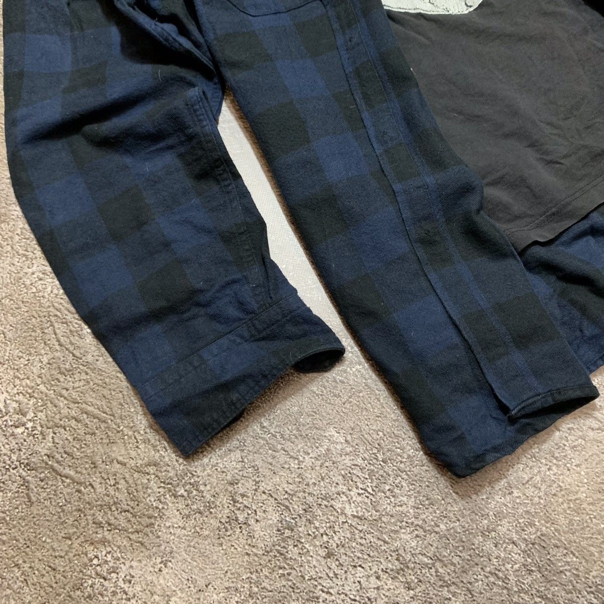 Vintage Vintage 90s Punk Graphic Tee Plaid Shirt Streetwear Baggy XL Size US XL / EU 56 / 4 - 4 Thumbnail