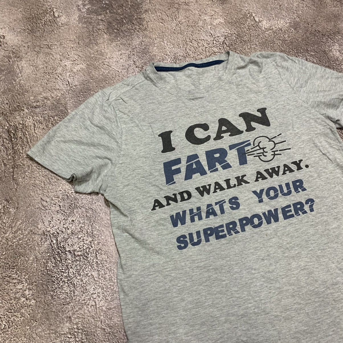 Vintage Vintage 90s Graphic Tee Humor Fart Away Skate Streetwear M Size US M / EU 48-50 / 2 - 4 Thumbnail