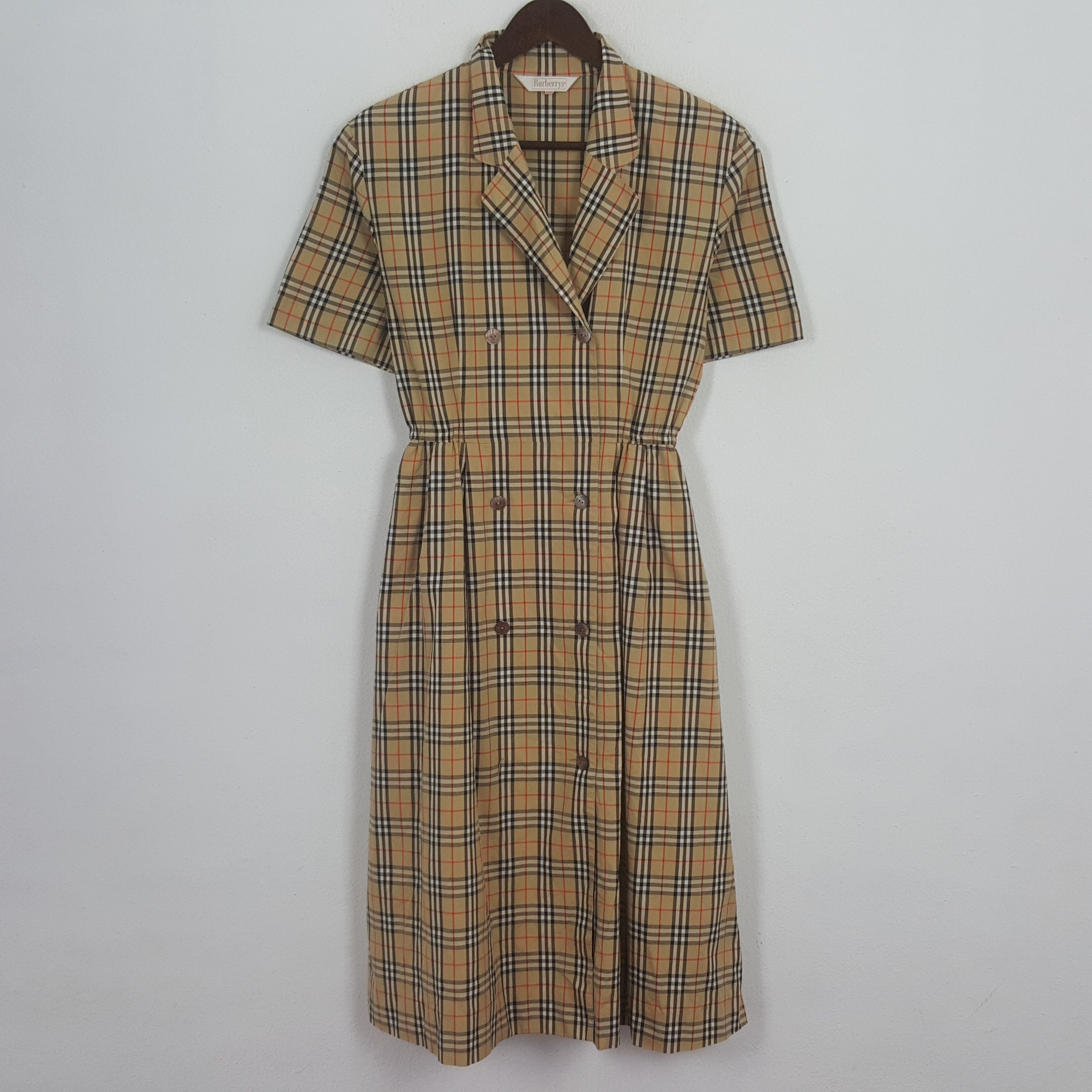 Vintage Burberry London Nova Check Maxi Dresses
