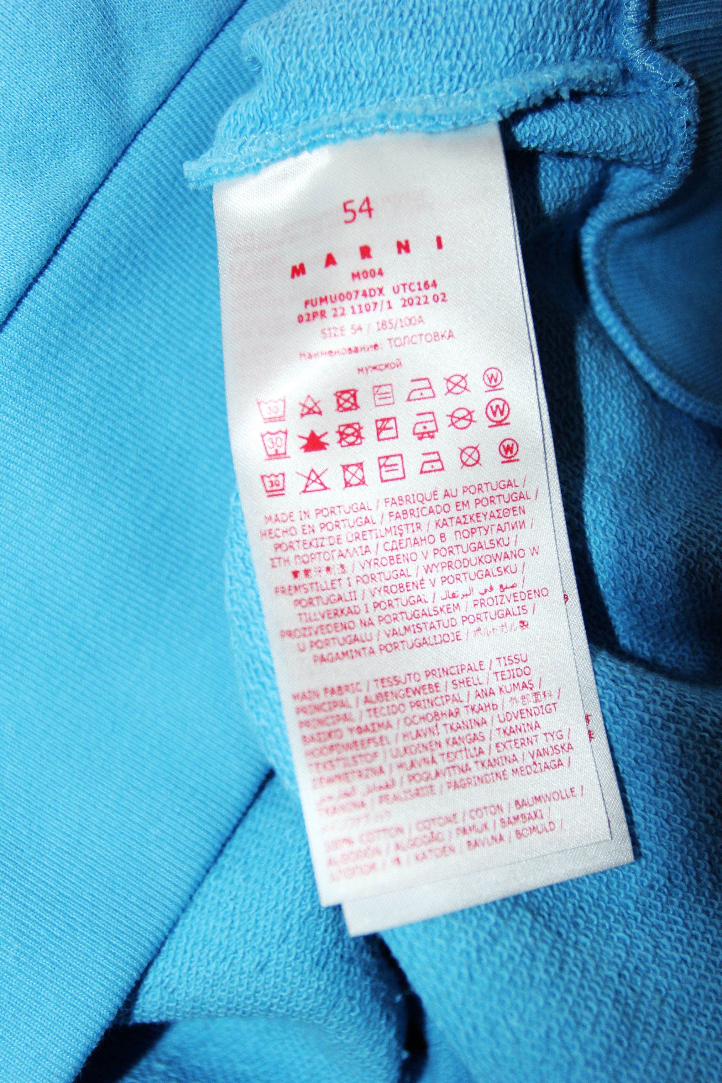 Marni BNWT AW22 MARNI ORGANIC COTTON SWEATSHIRT 54 Size US L / EU 52-54 / 3 - 10 Thumbnail
